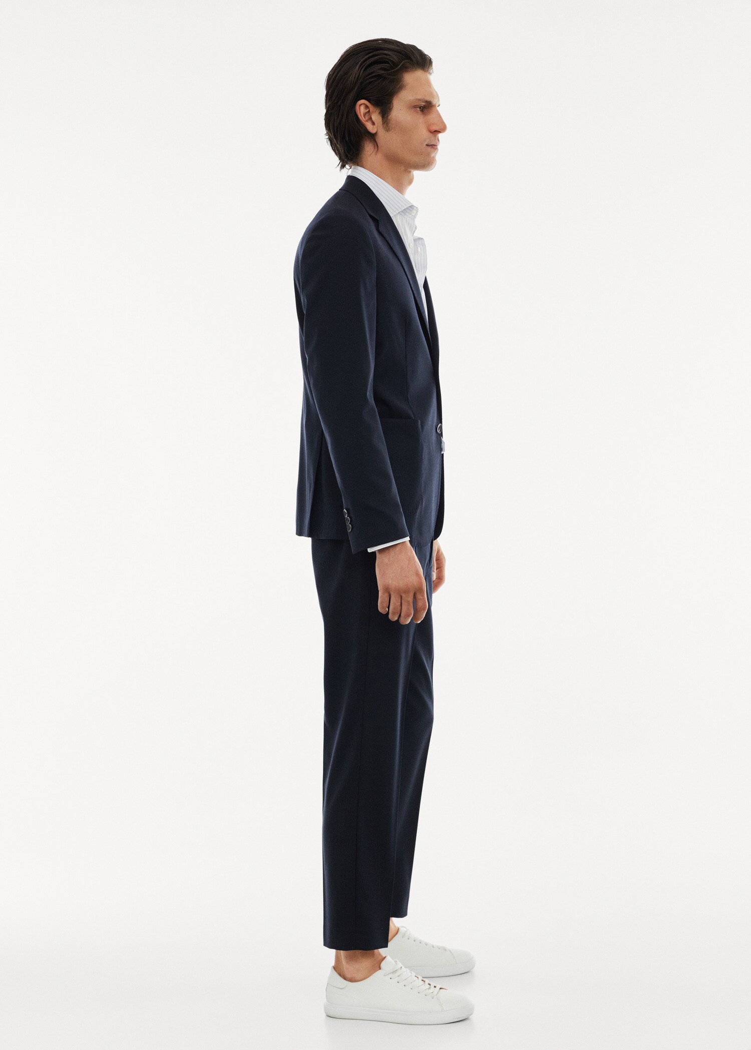 Stretch virgin wool suit jacket - Details of the article 2