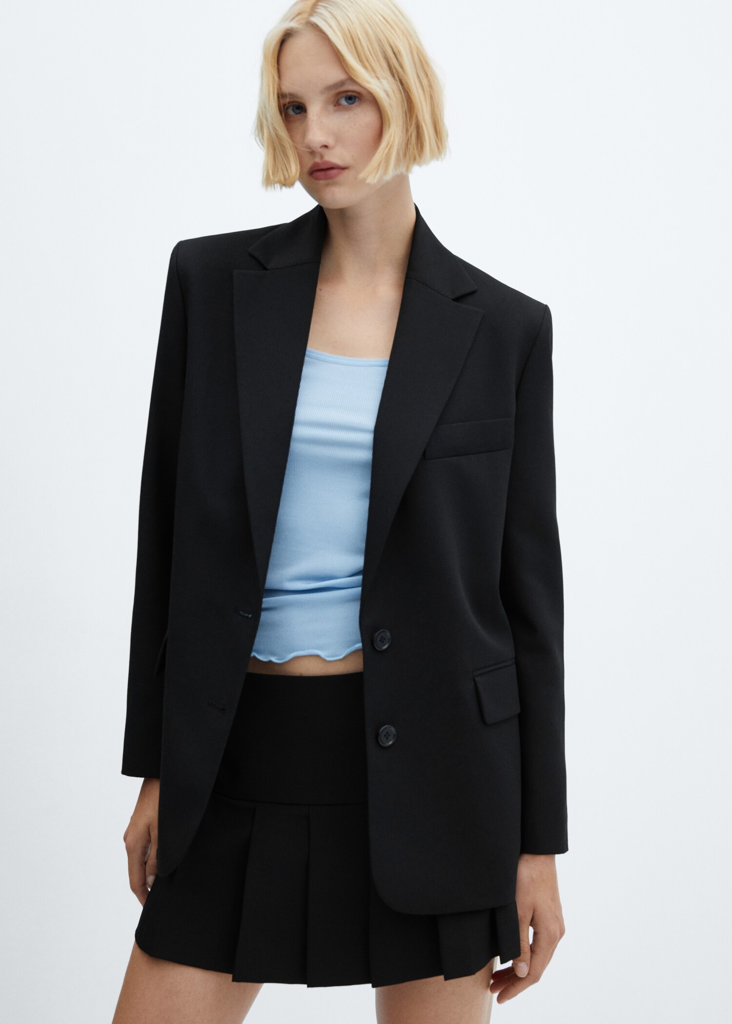 Structured lapels blazer - Medium plane