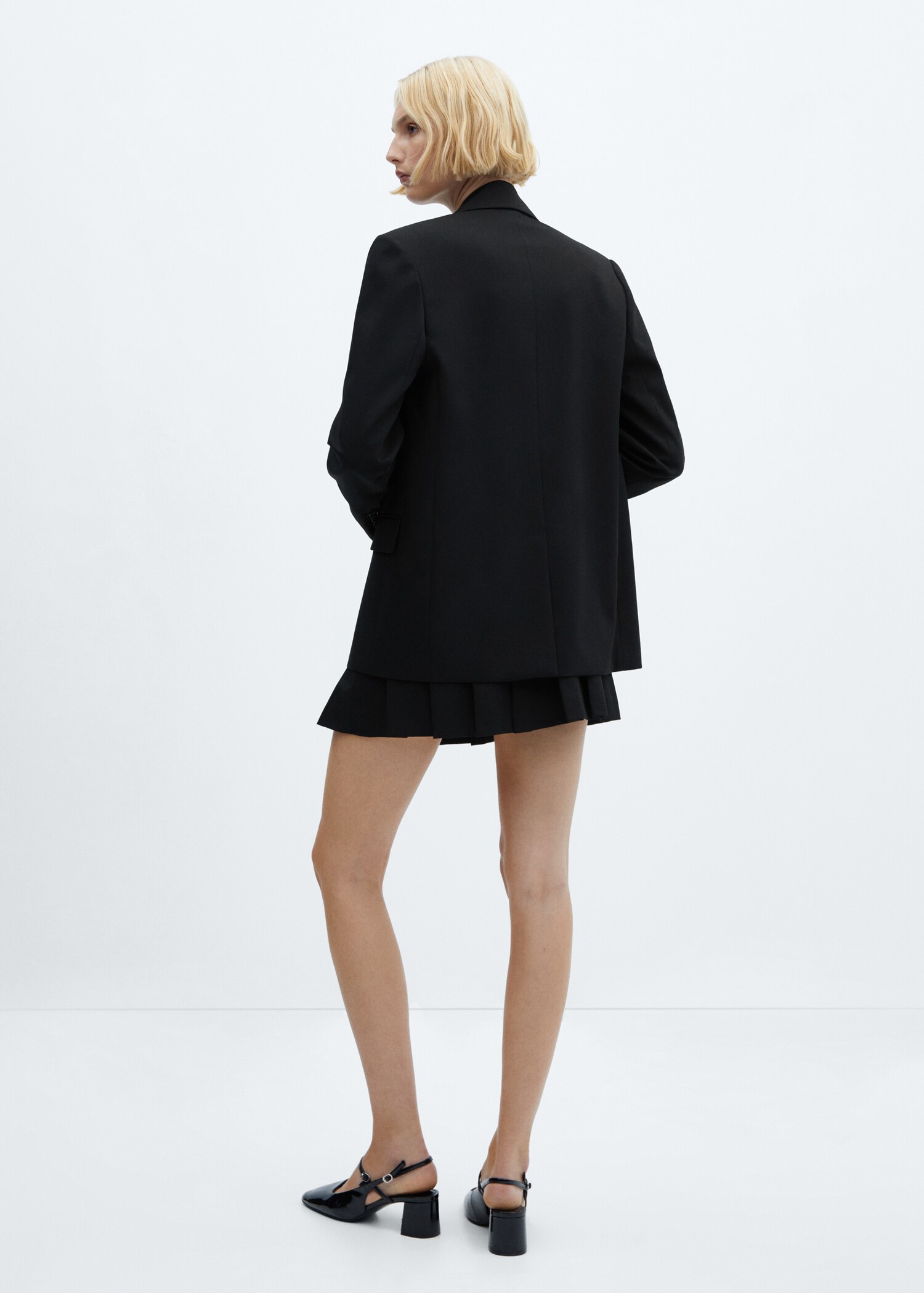 Structured lapels blazer - Reverse of the article