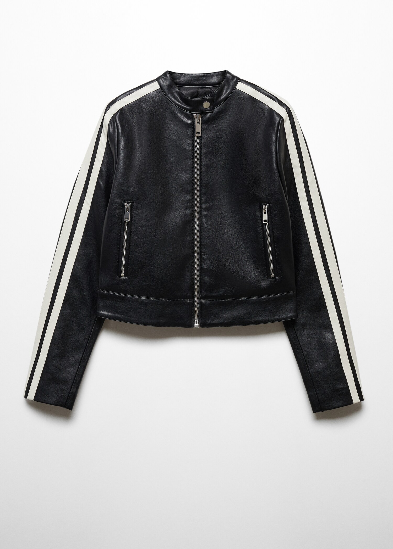 Leather-effect biker jacket - Article without model