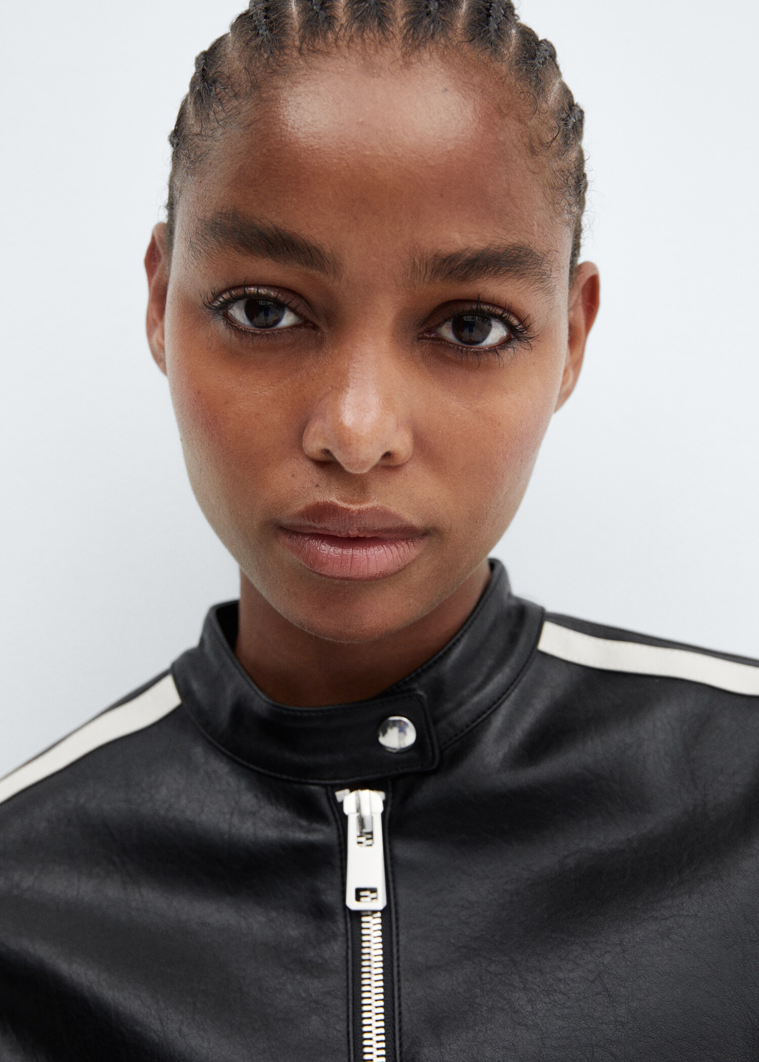 Leather-effect biker jacket - Details of the article 1