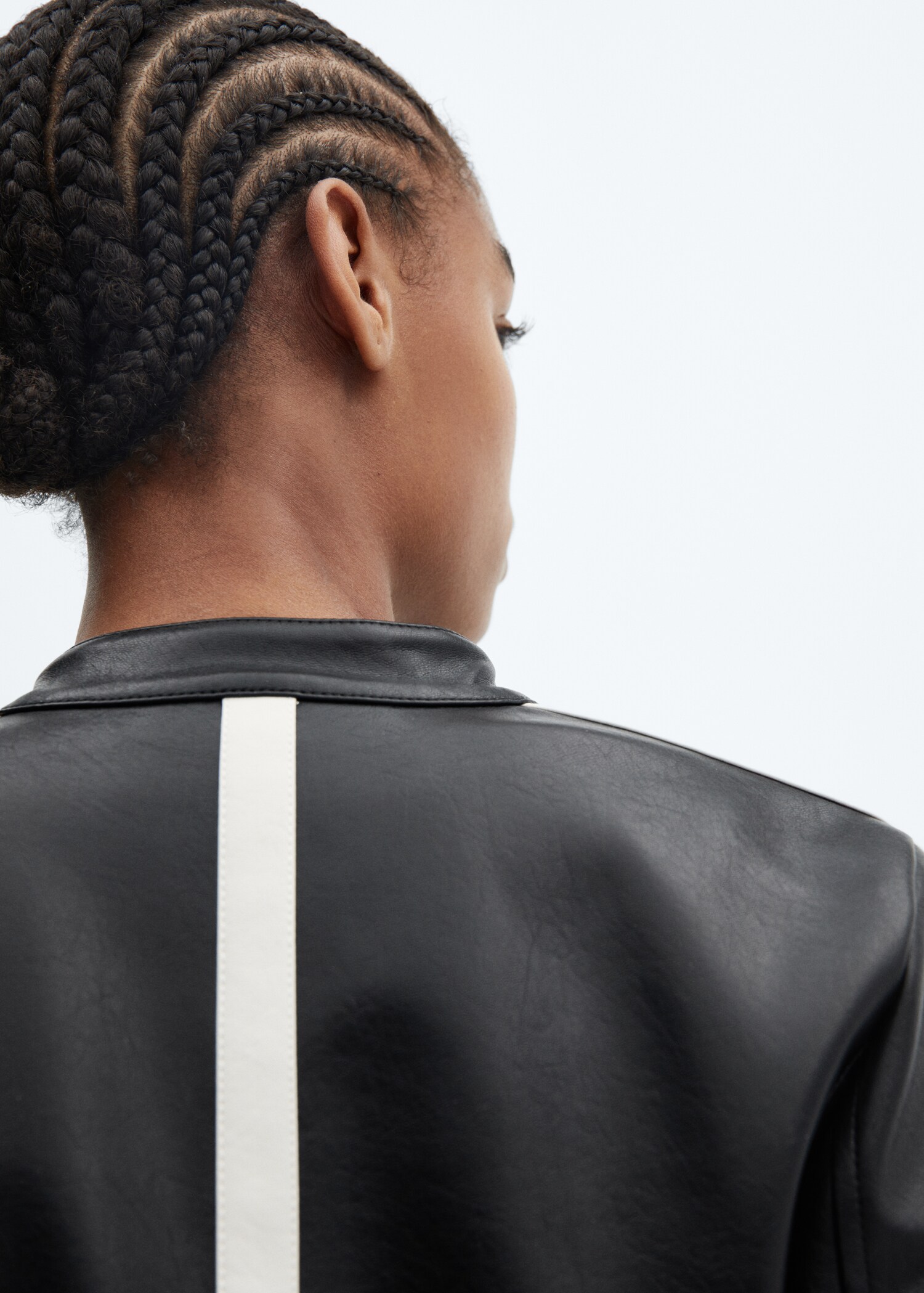 Leather-effect biker jacket - Details of the article 6