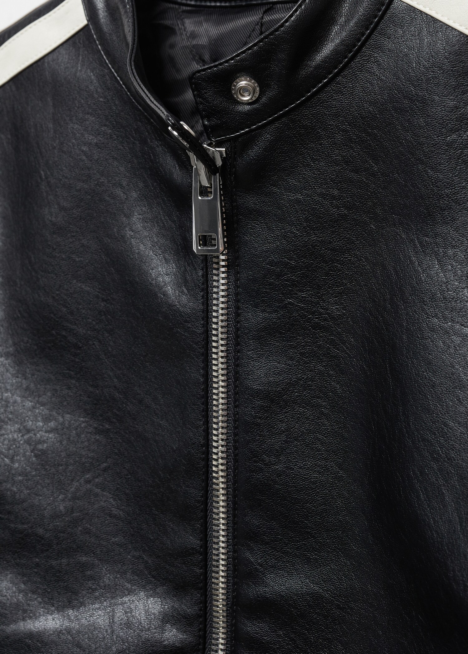 Leather-effect biker jacket - Details of the article 8