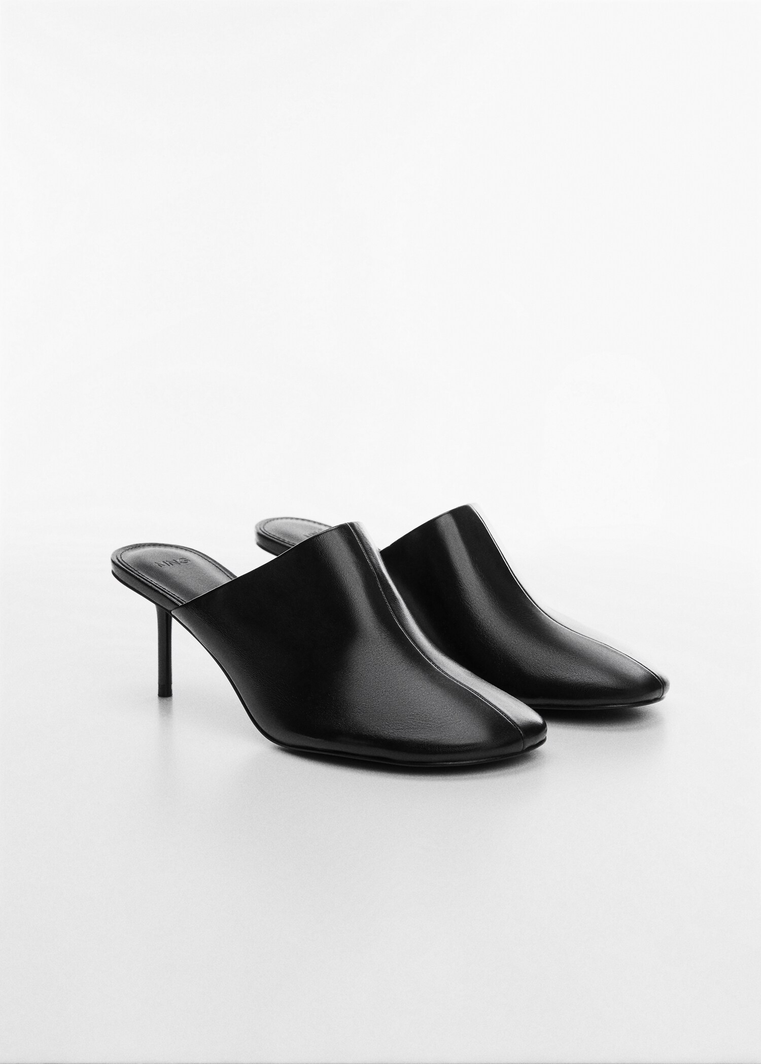 Sling back leather shoes - Medium plane