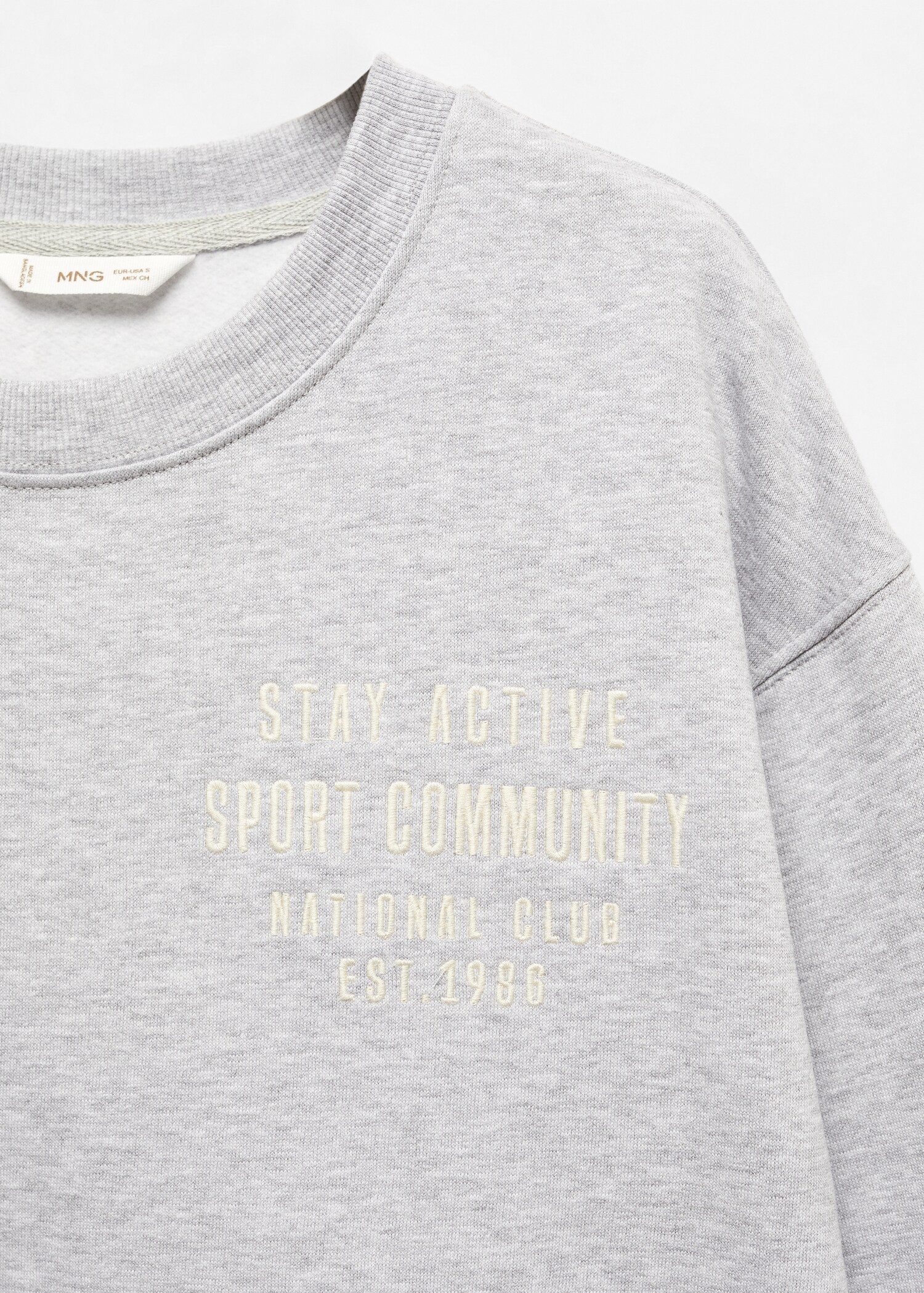 Printed message sweatshirt - Details of the article 8