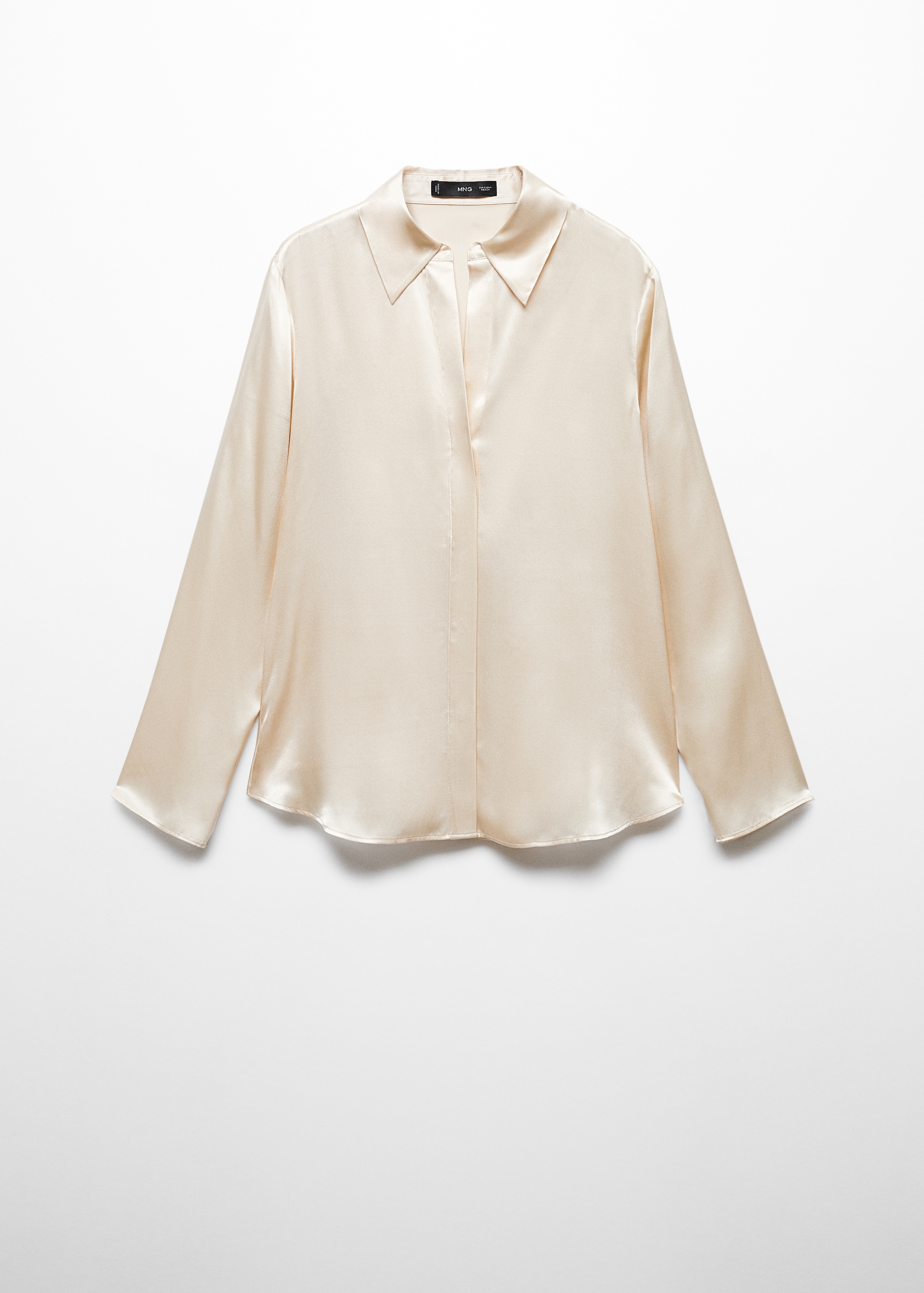 Camisa seda satinada