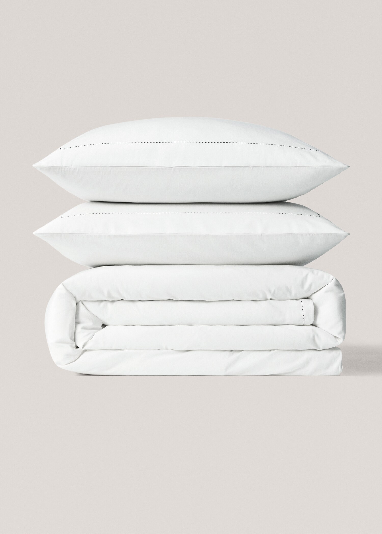 Funda nórdica 100% algodón detalle pespunte Cama 90cm - Artículo sin modelo