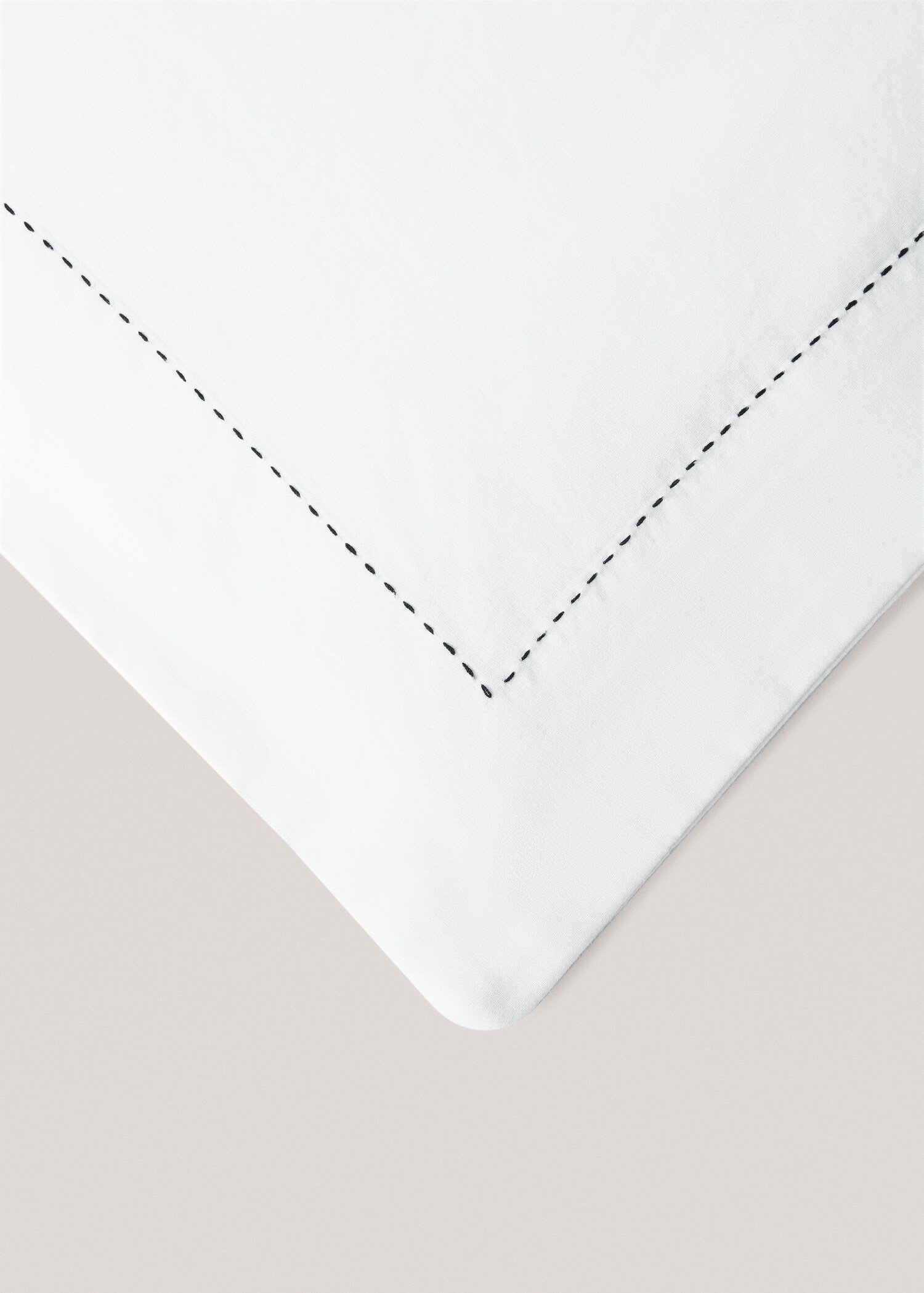 Funda nórdica 100% algodón detalle pespunte Cama 90cm - Detalle del artículo 2