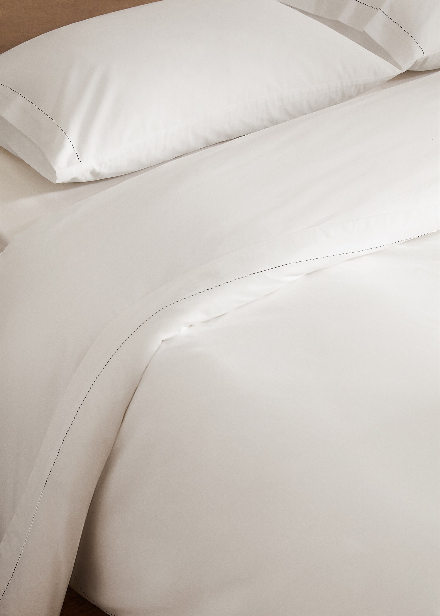 Funda nórdica 100% algodón detalle pespunte Cama 90cm - Detalle del artículo 7
