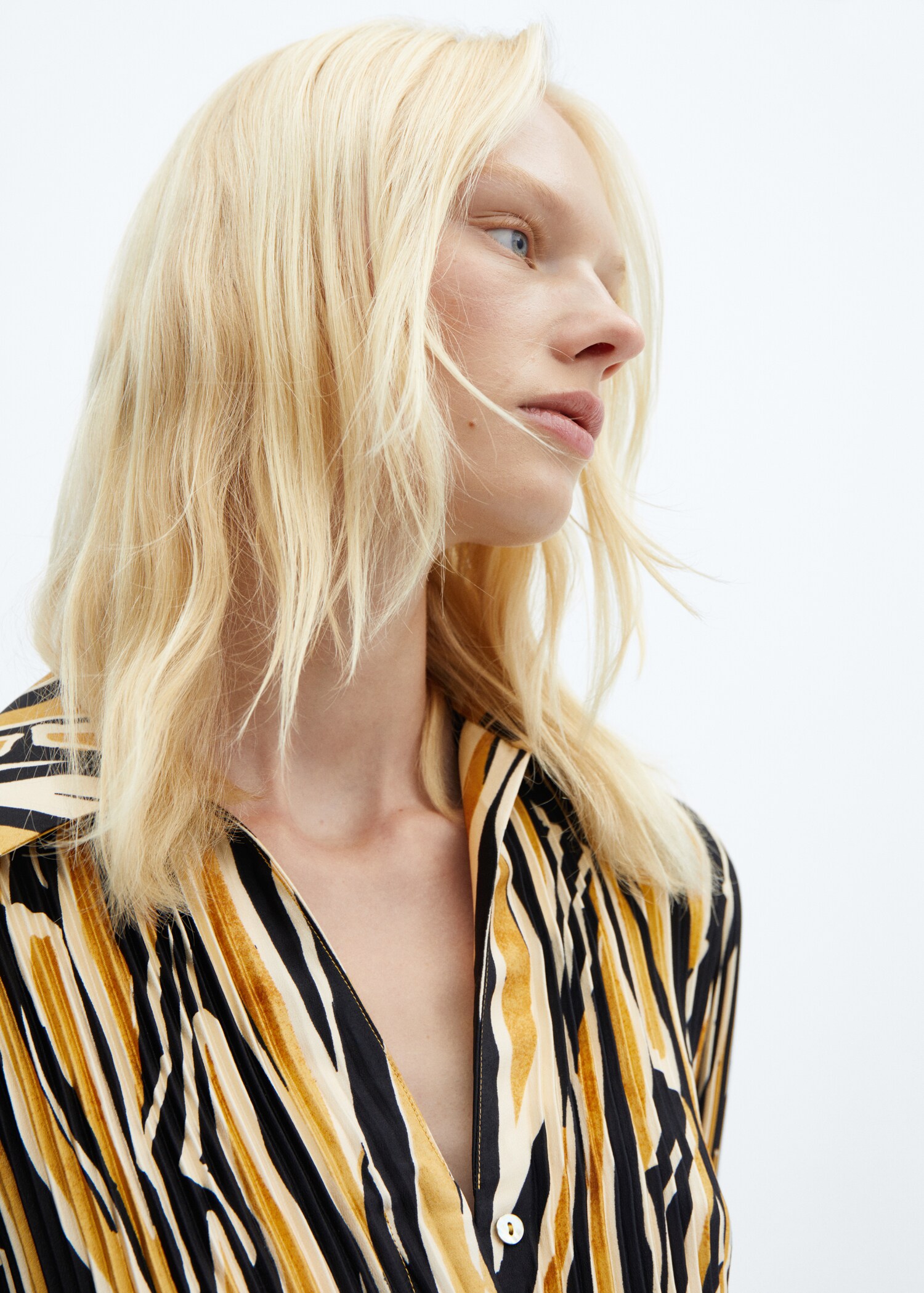 Printed shirt dress - Details of the article 6