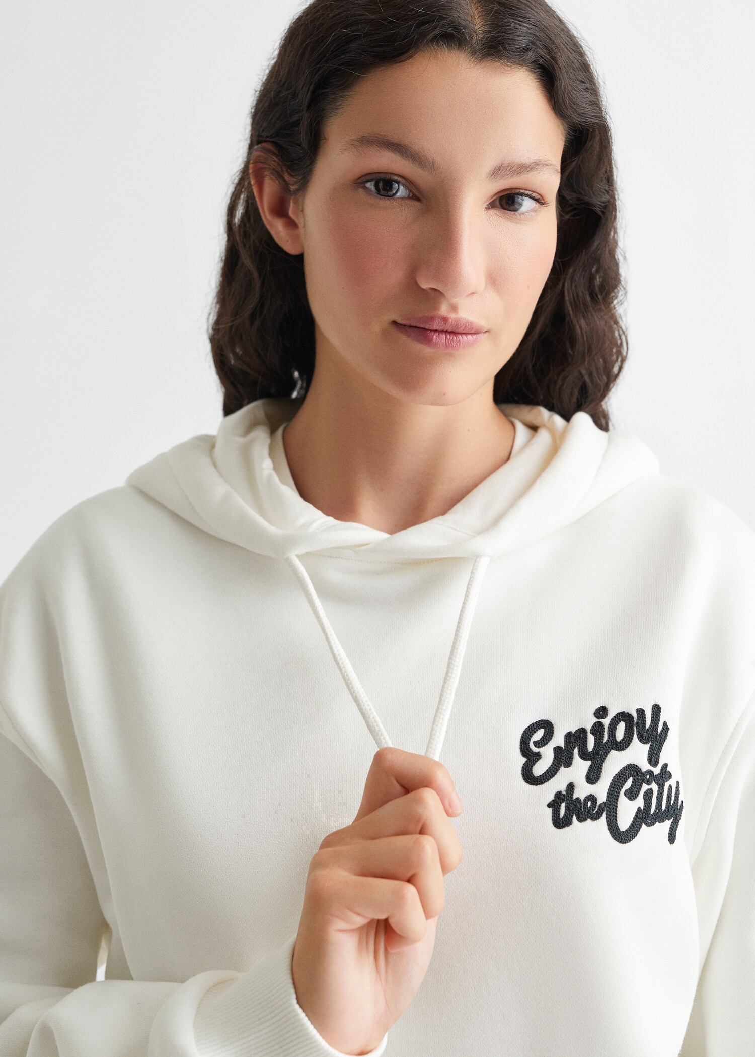 Printed cotton sweatshirt - Details of the article 1
