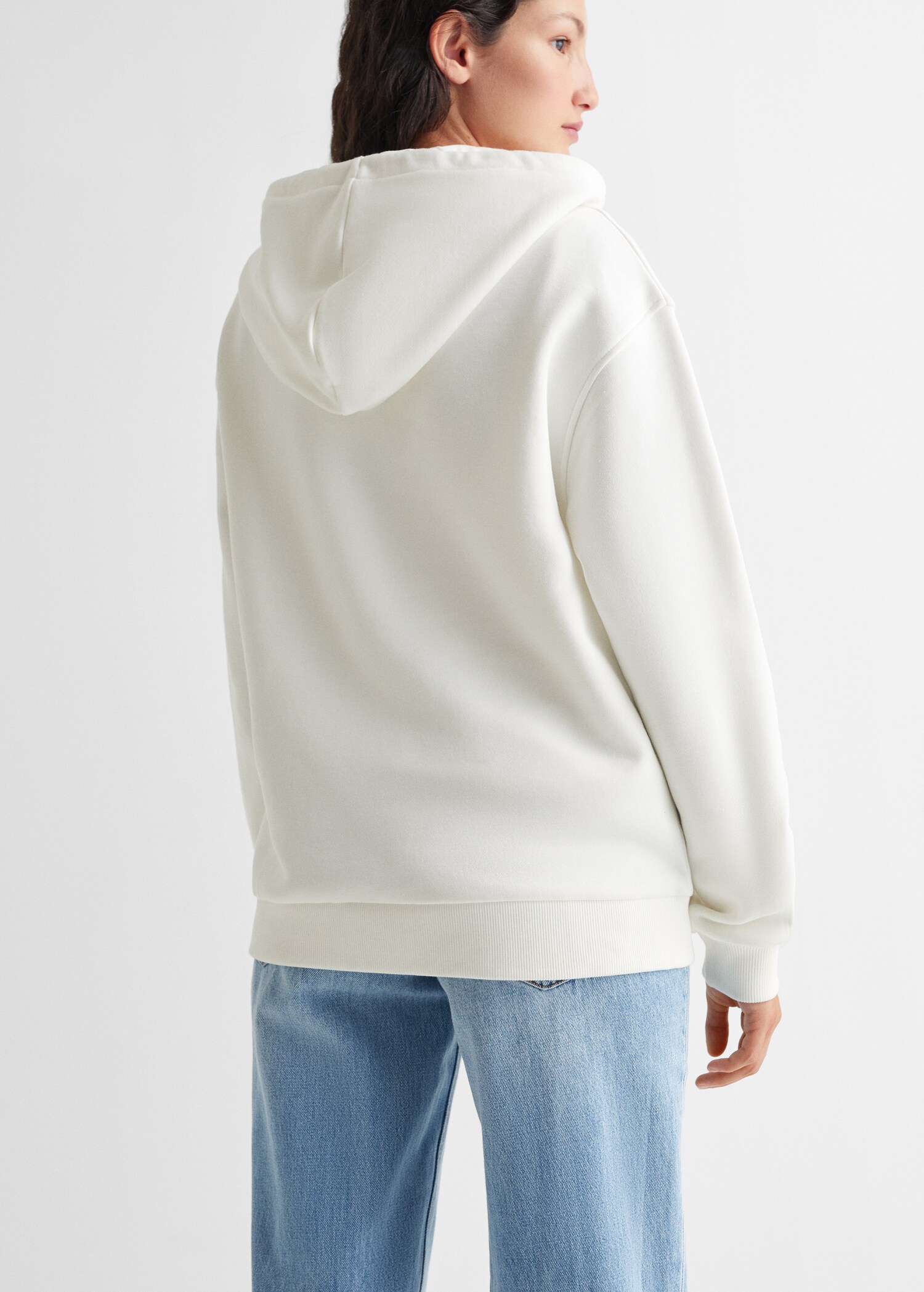 Printed cotton sweatshirt - Reverse of the article