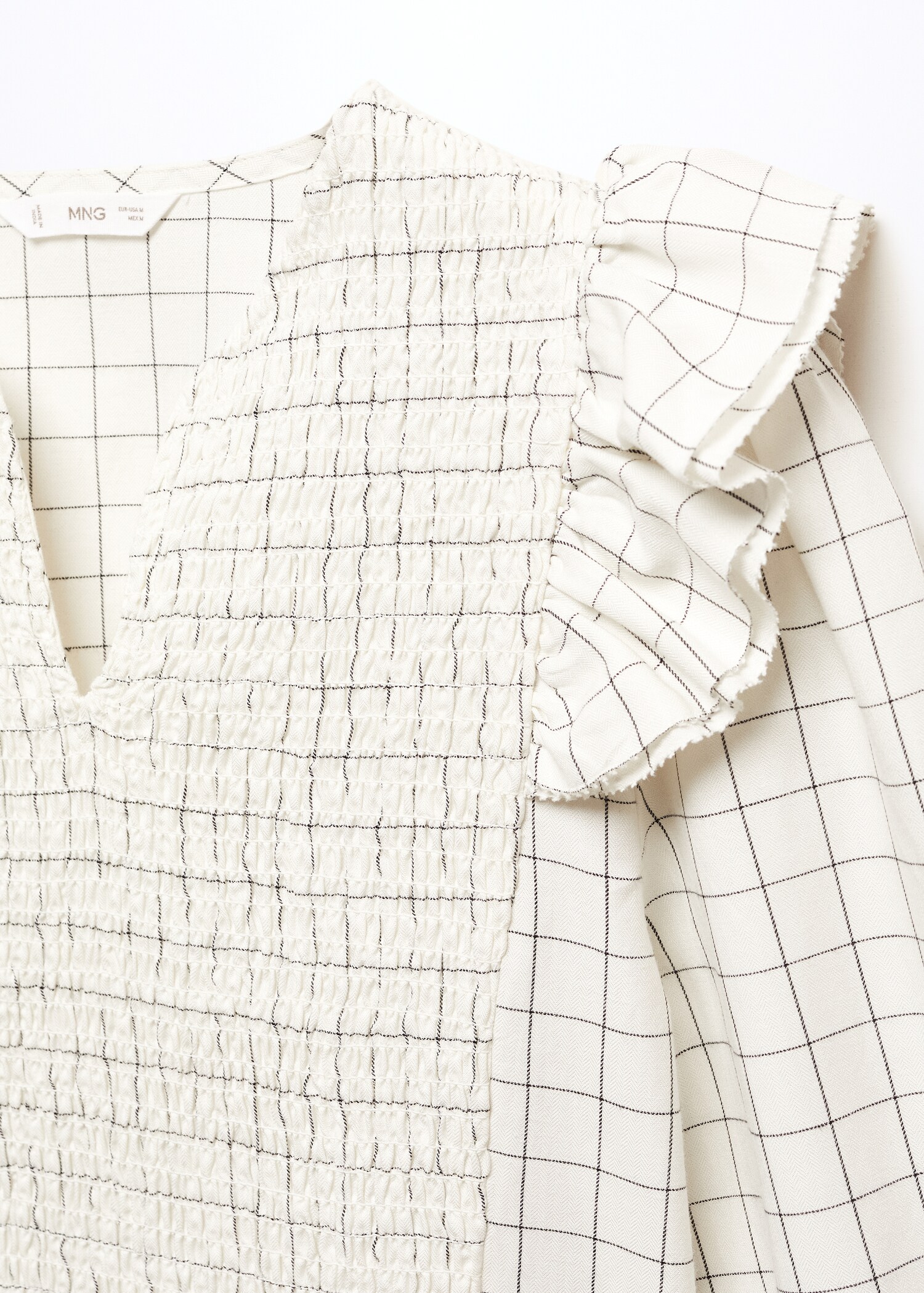 Checked frill blouse - Details of the article 8