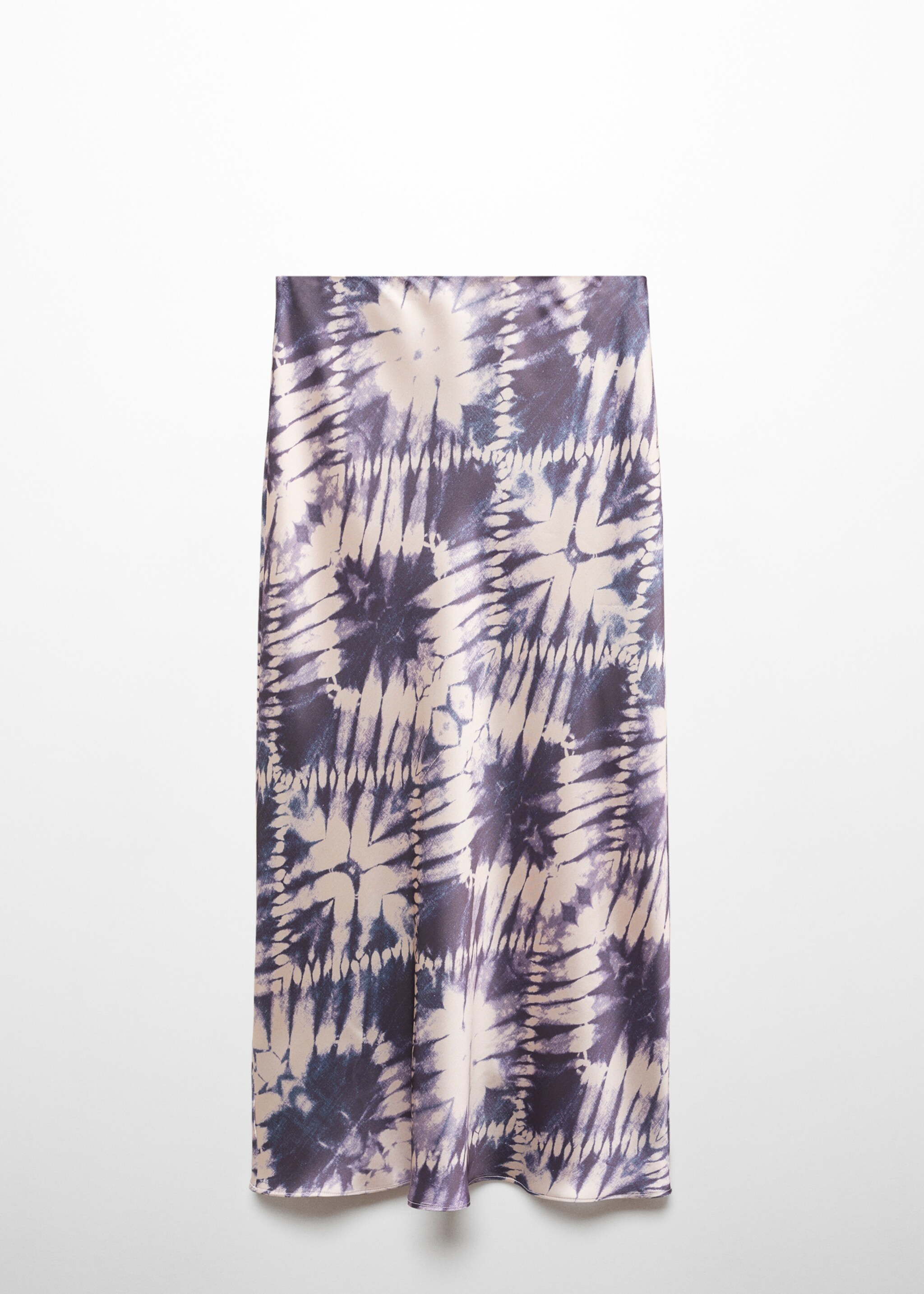 Satin tie-dye skirt - Article without model, Light/Pastel Purple. Ref: 57096021-00.