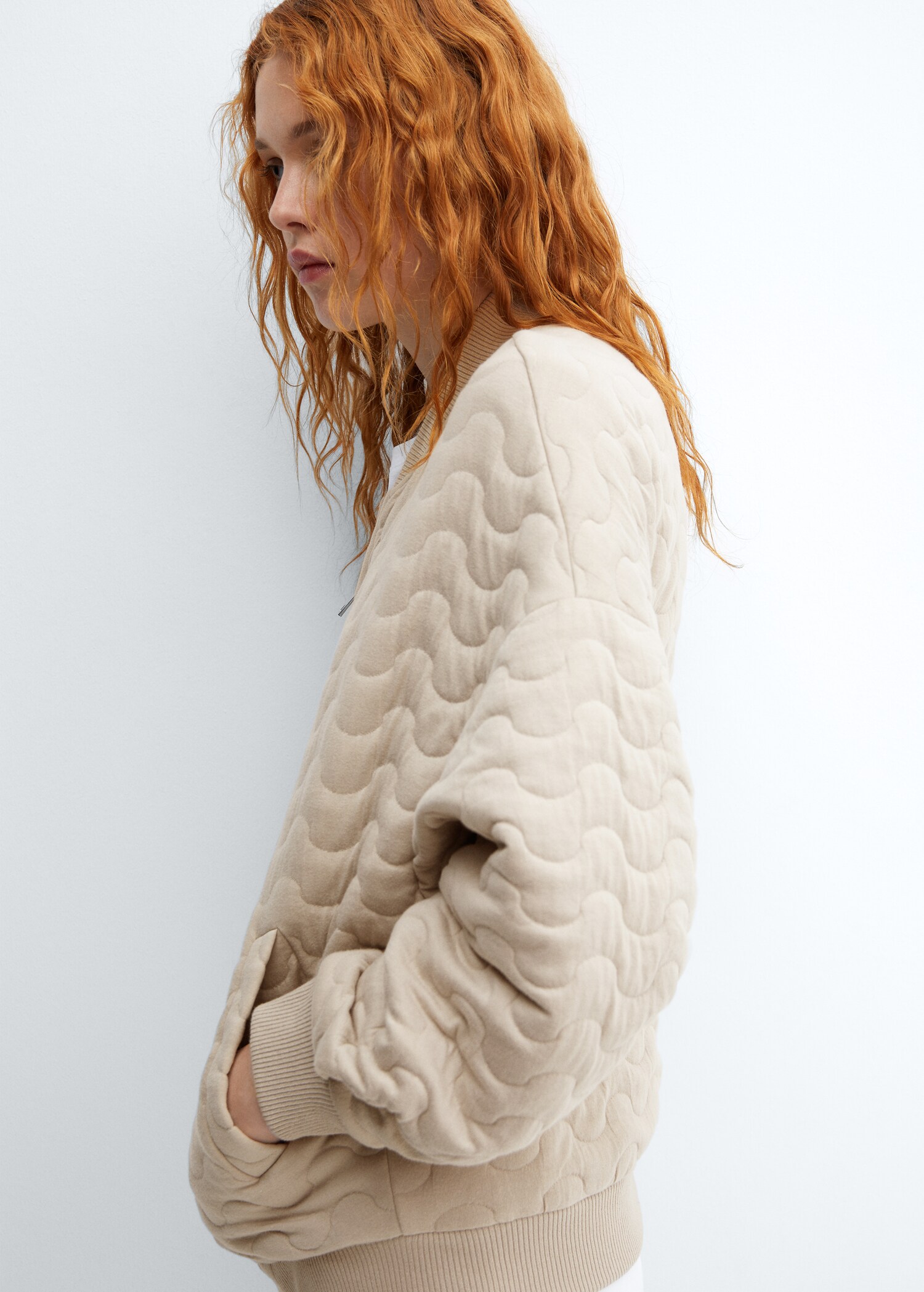 Quilted bomber jacket - Details of the article 4