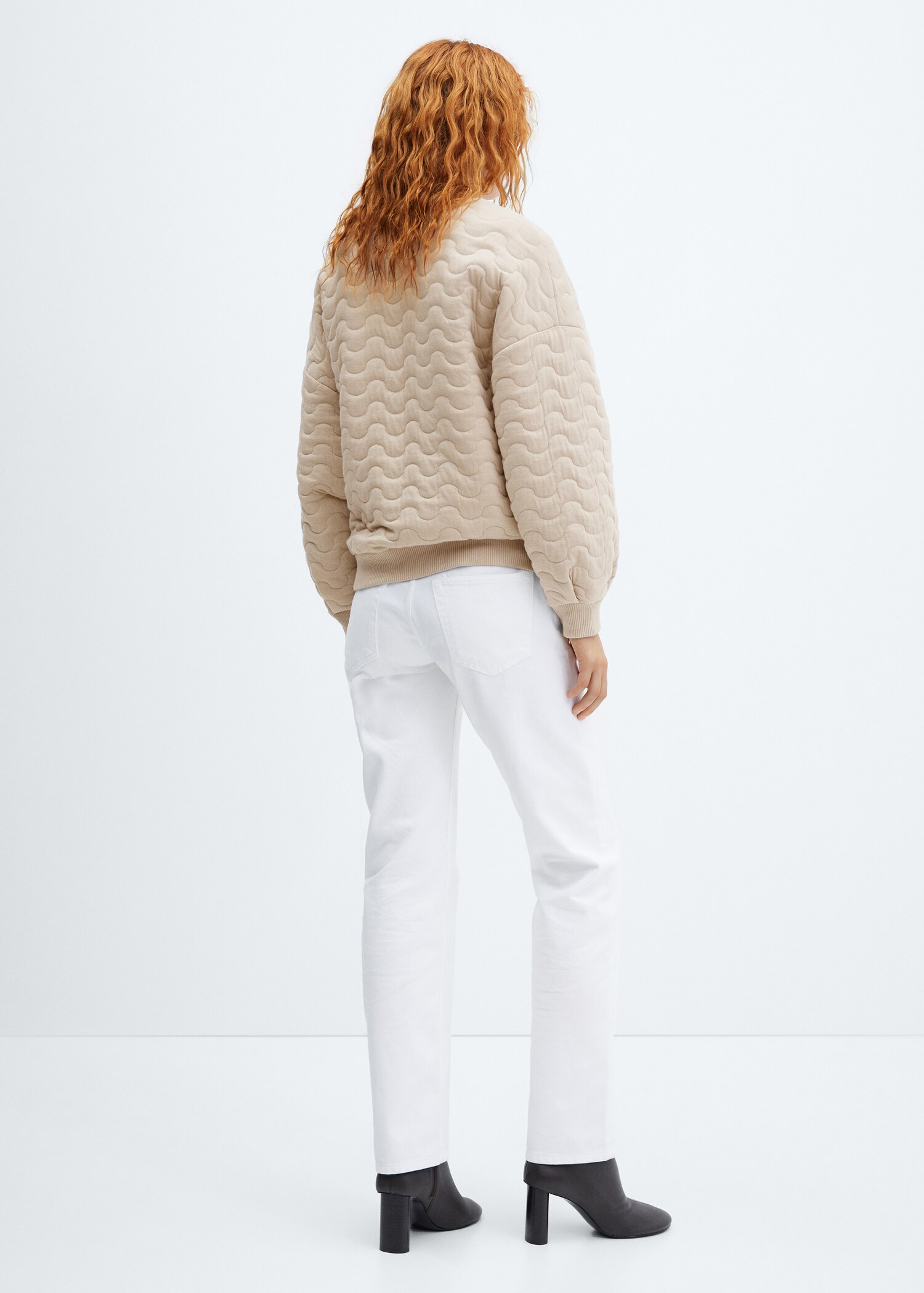 Quilted bomber jacket - Reverse of the article