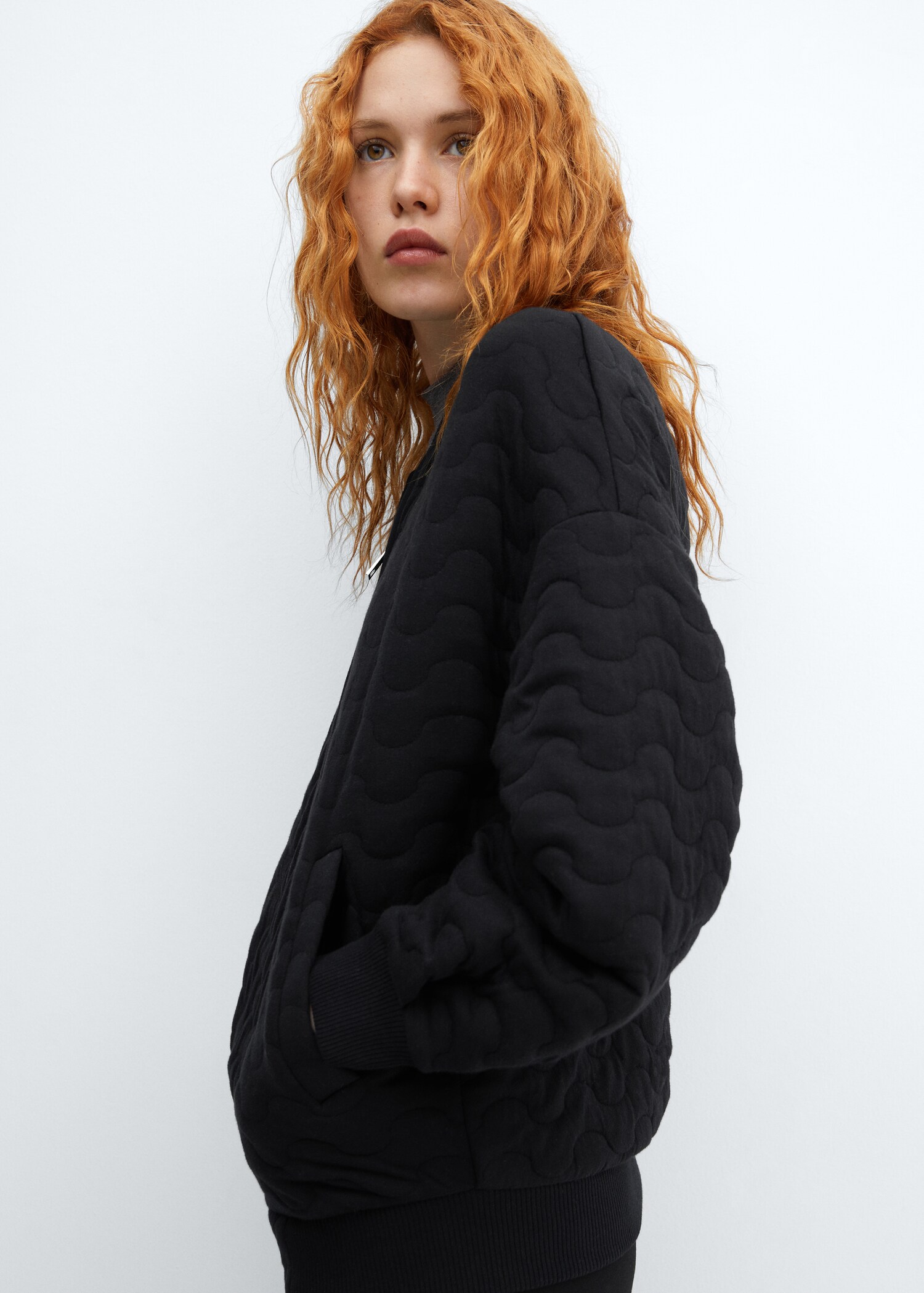 Quilted bomber jacket - Details of the article 2