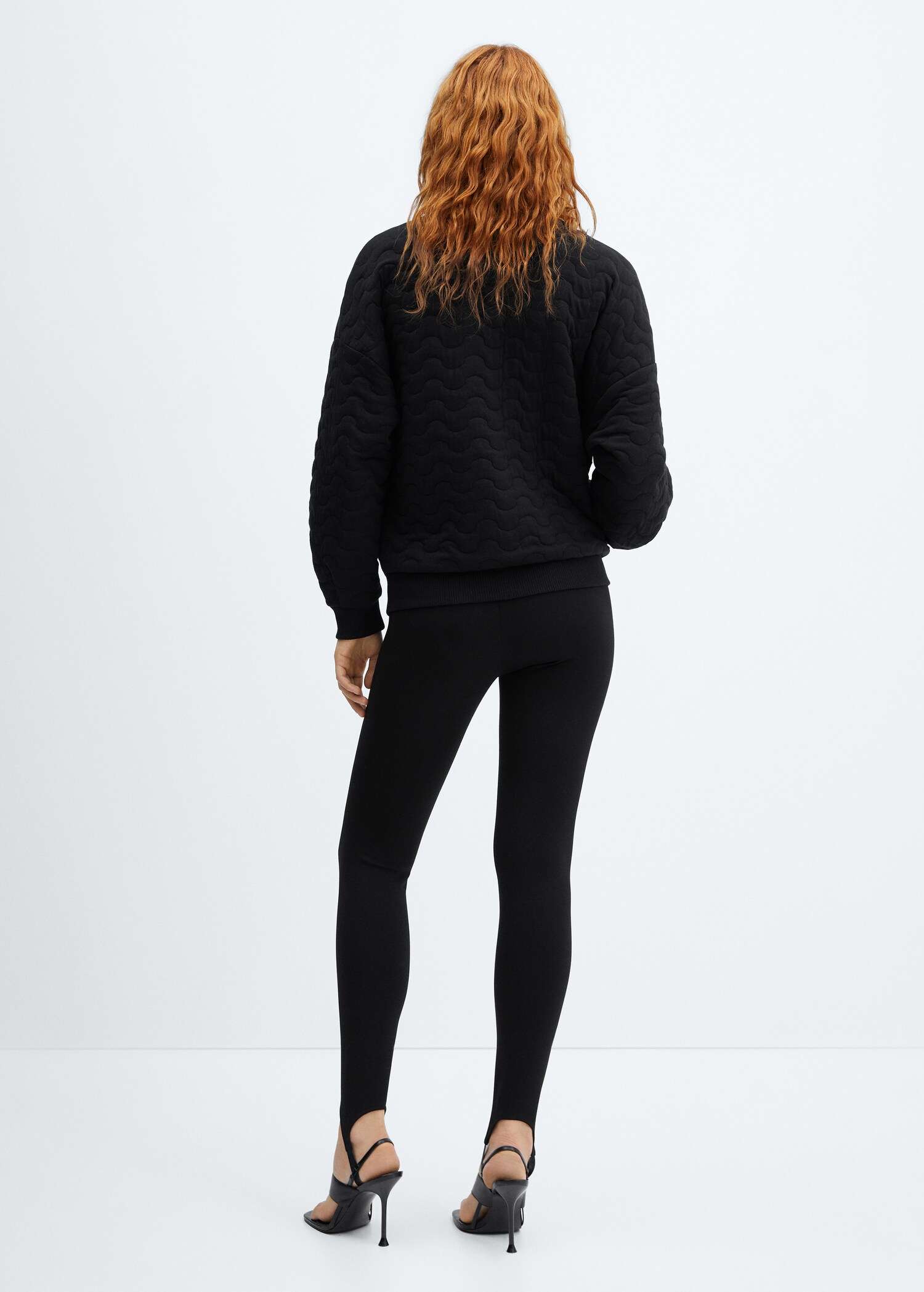 Quilted bomber jacket - Reverse of the article