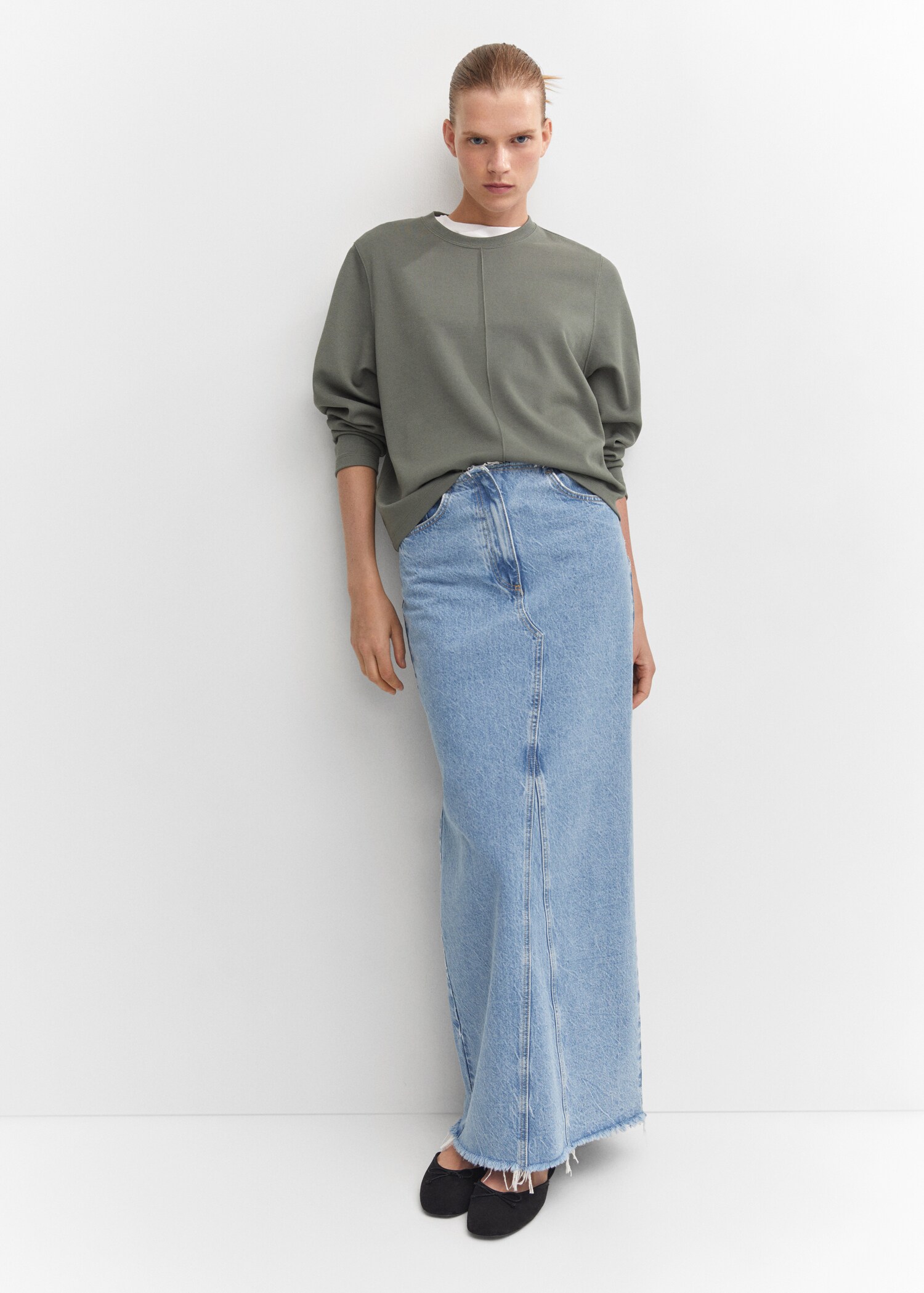 Decorative stitching sweatshirt - Details of the article 2