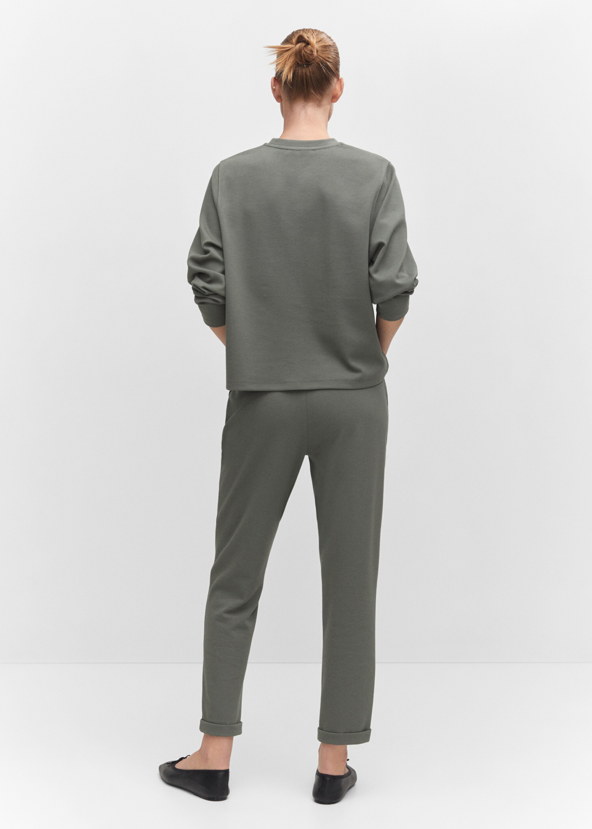 Sweat-shirt coutures décoratives - Verso de l’article