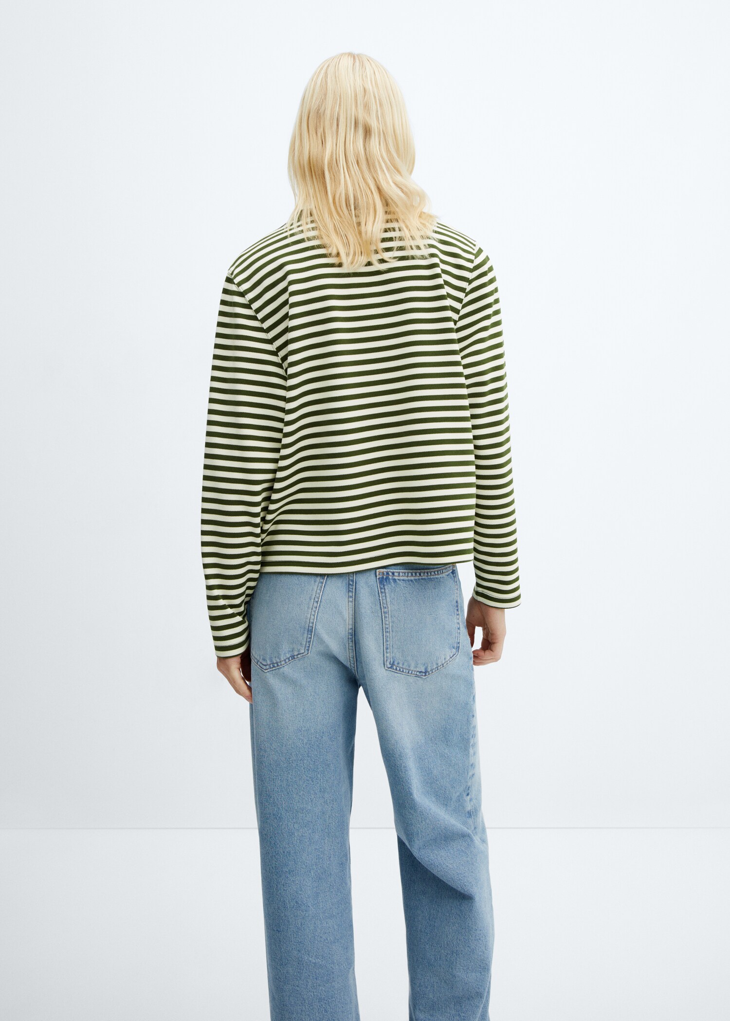 Striped sweatshirt - Reverse of the article