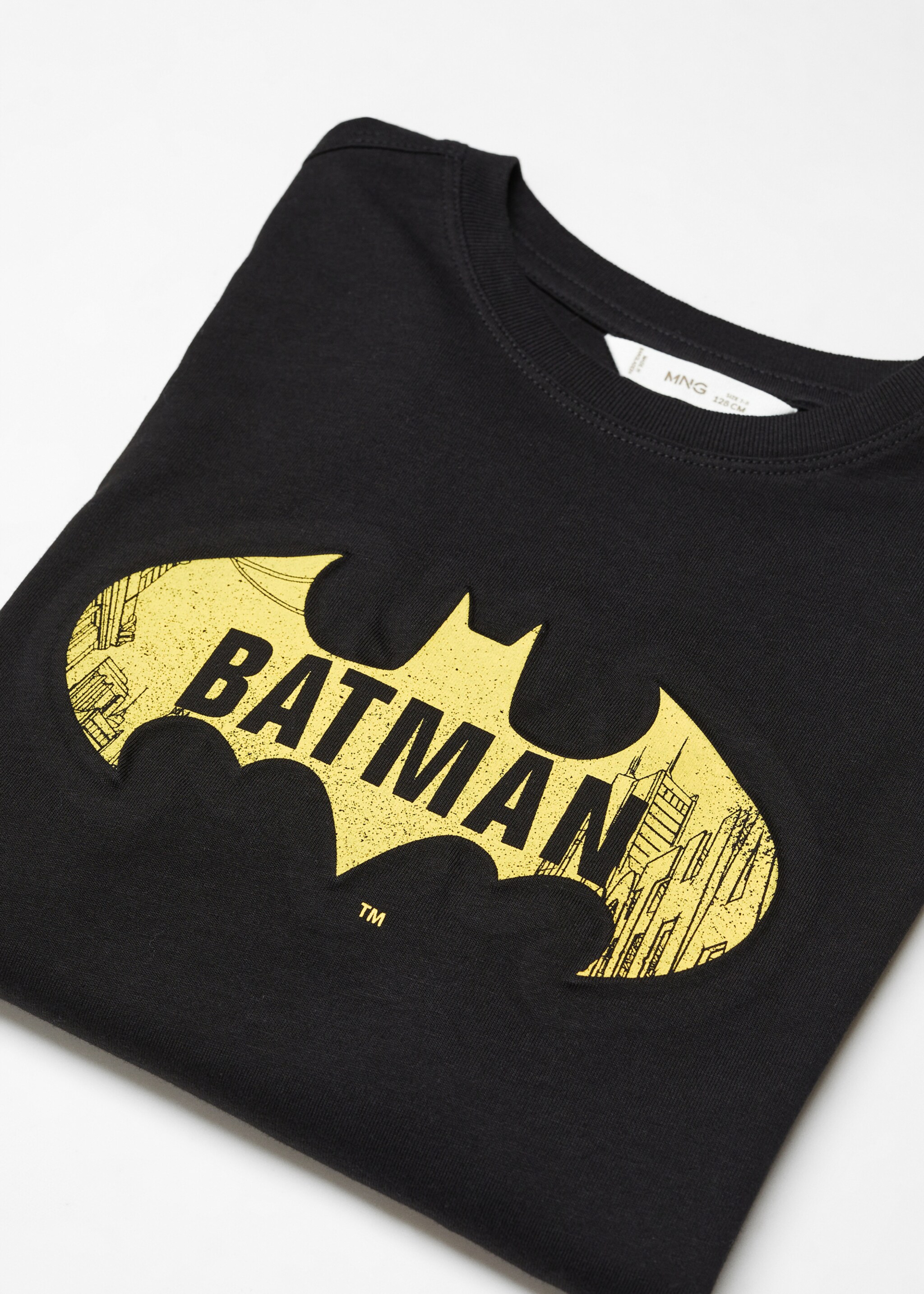 Superhero cotton T-shirt - Details of the article 8, Black. Ref: 57096719-00.