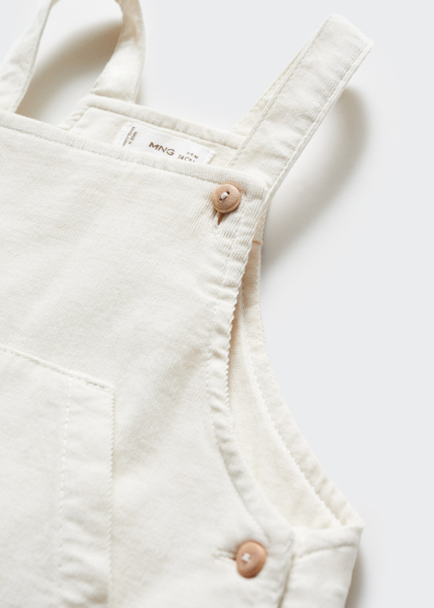 Corduroy dungarees - Details of the article 0