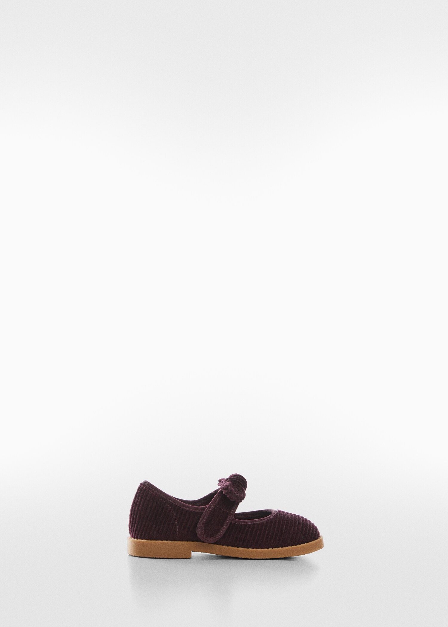 Shoes with corduroy bow - Article without model