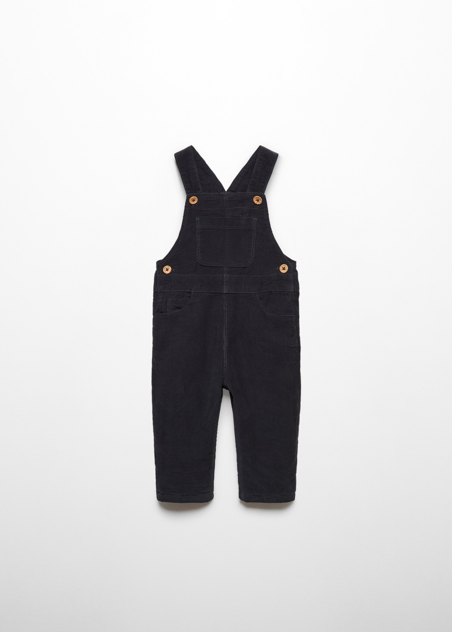 Long corduroy dungarees - Article without model