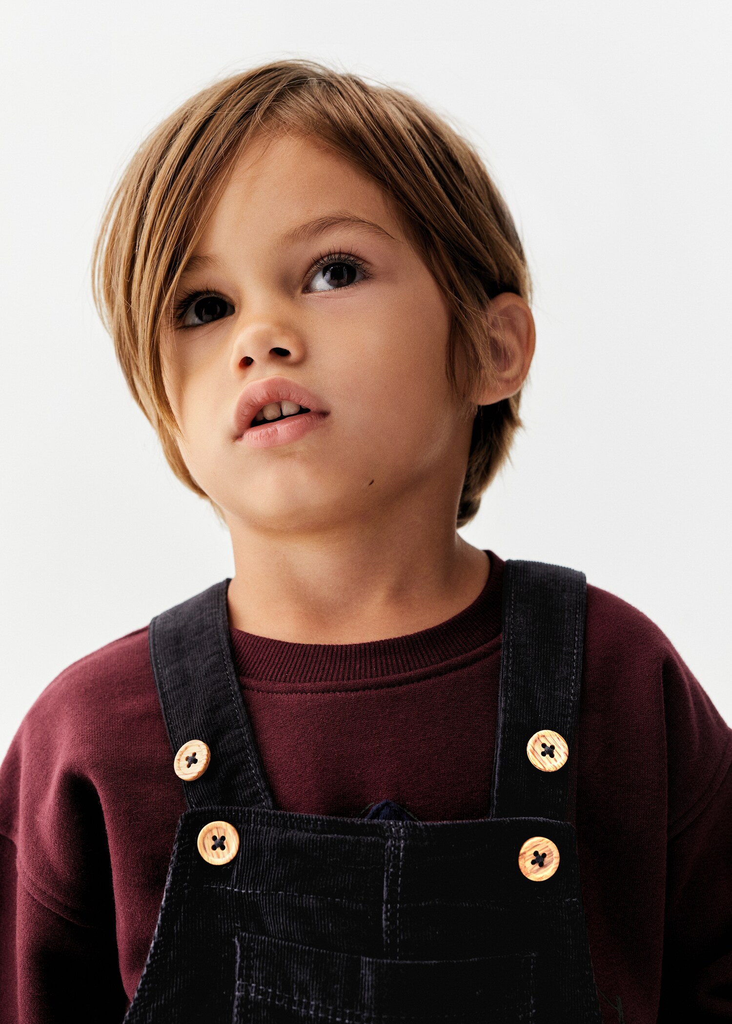 Long corduroy dungarees - Details of the article 1