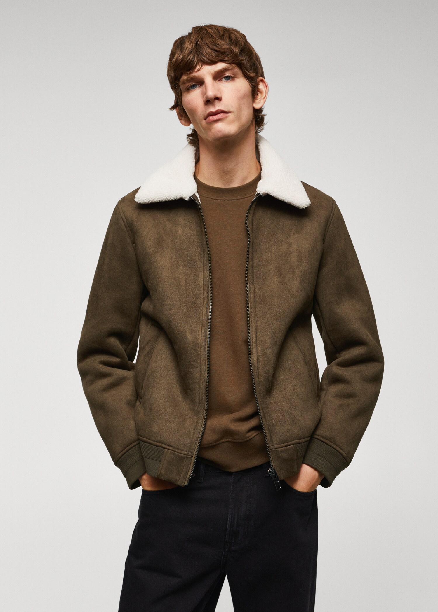 Double-face shearling jacket - Medium plane
