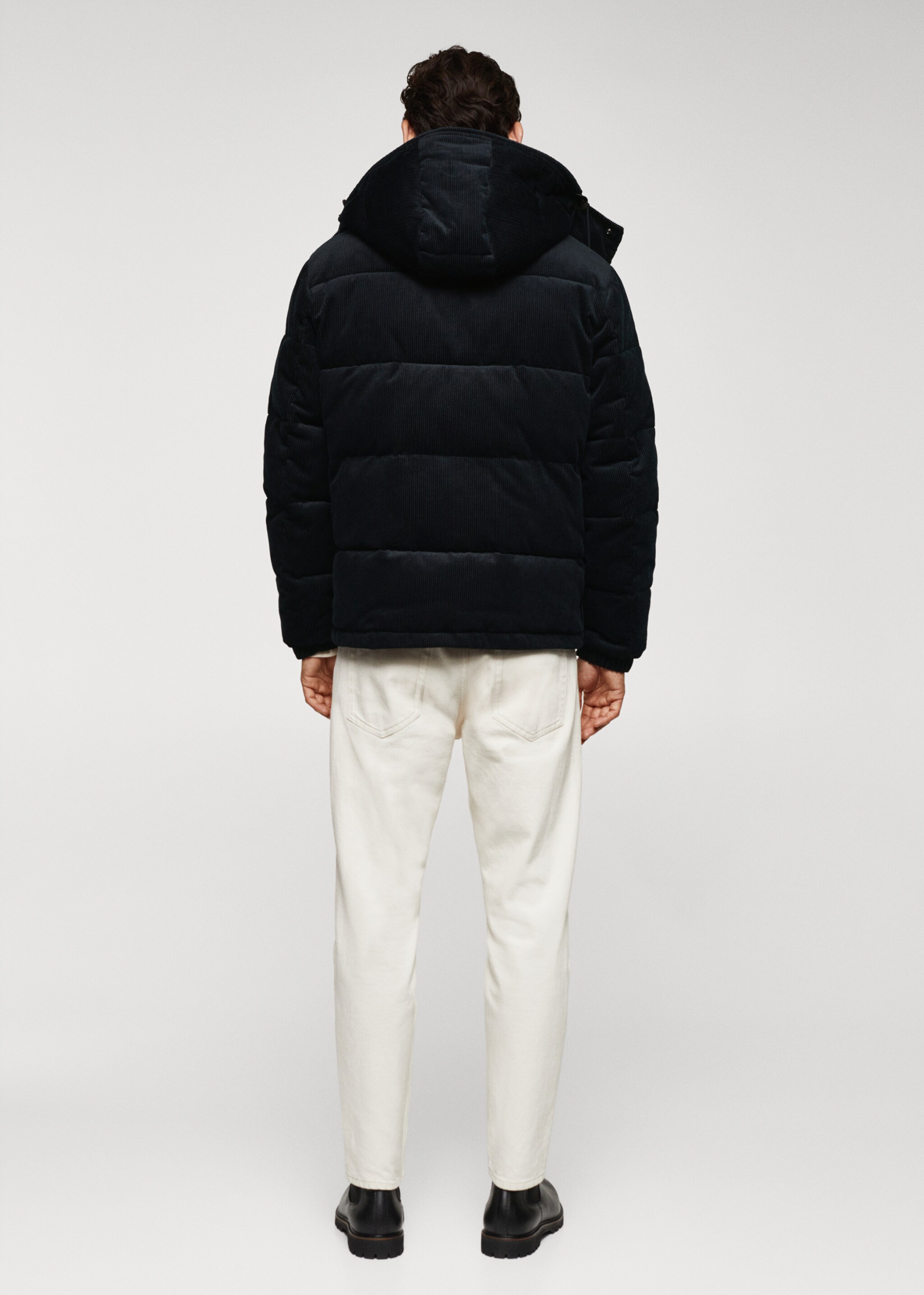Corduroy thermoregulating anorak - Reverse of the article, Navy. Ref: 57097703-00.