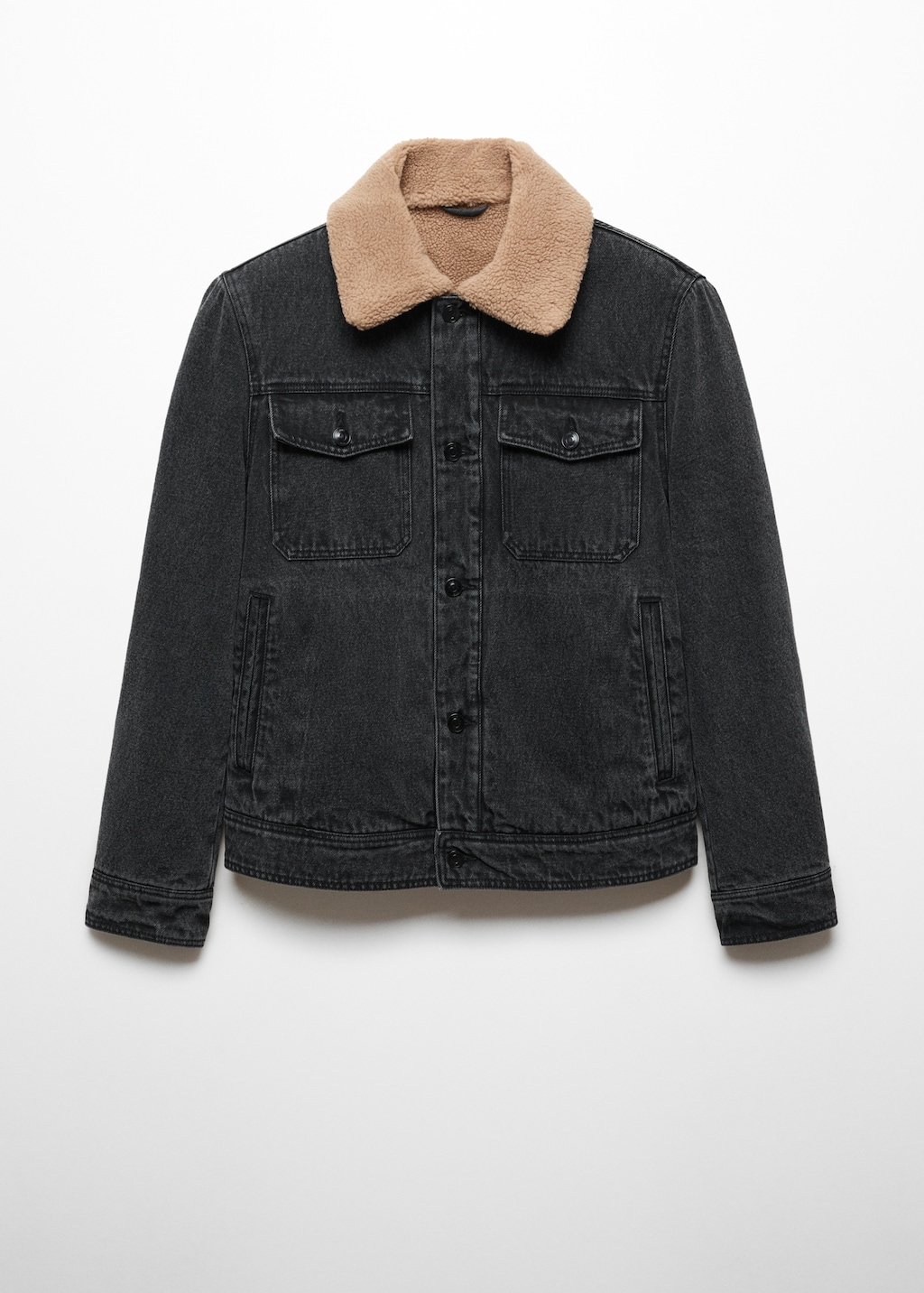 Shearling denim jacket