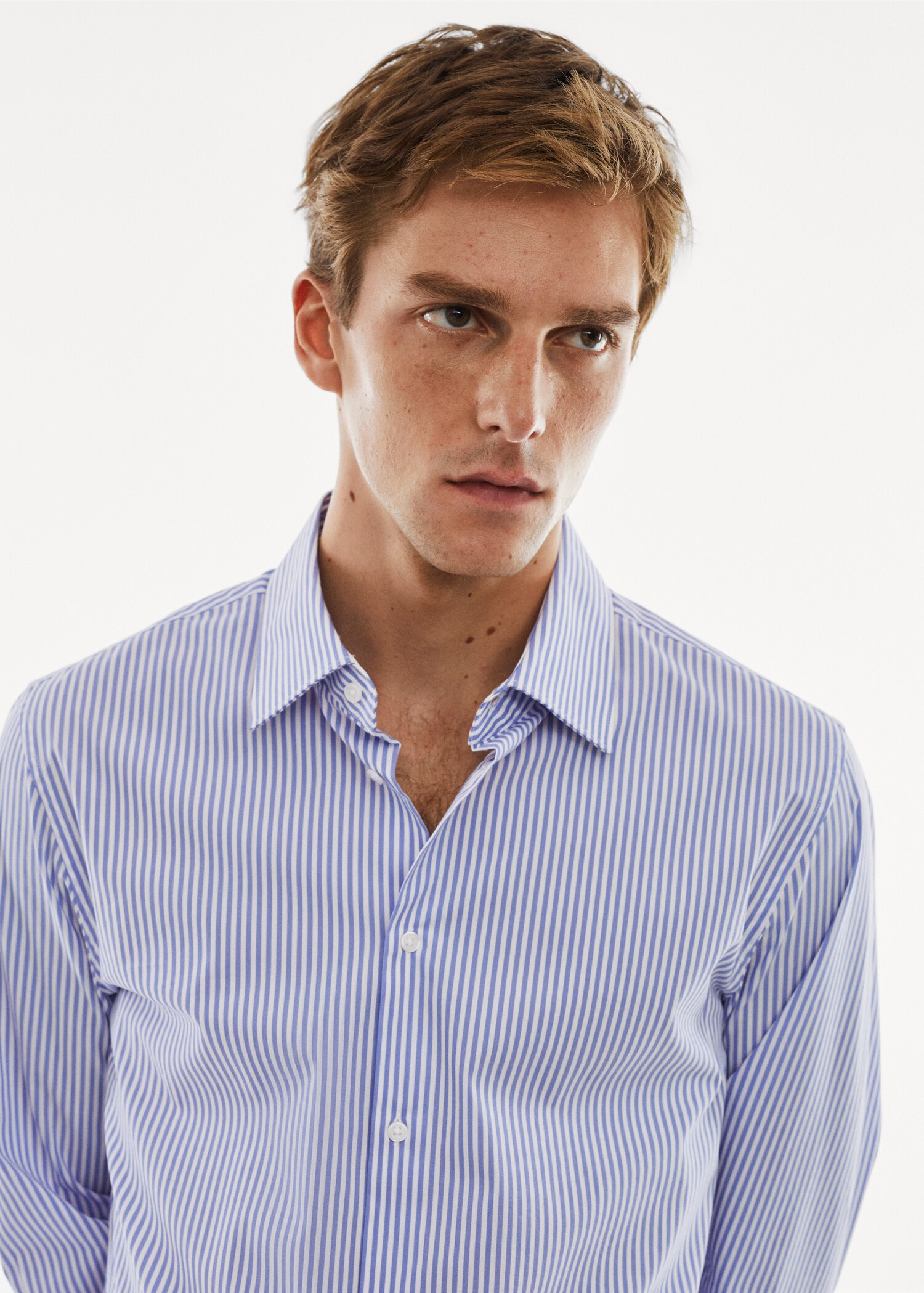 Camisa slim fit rayas tejido stretch - Detalle del artículo 1