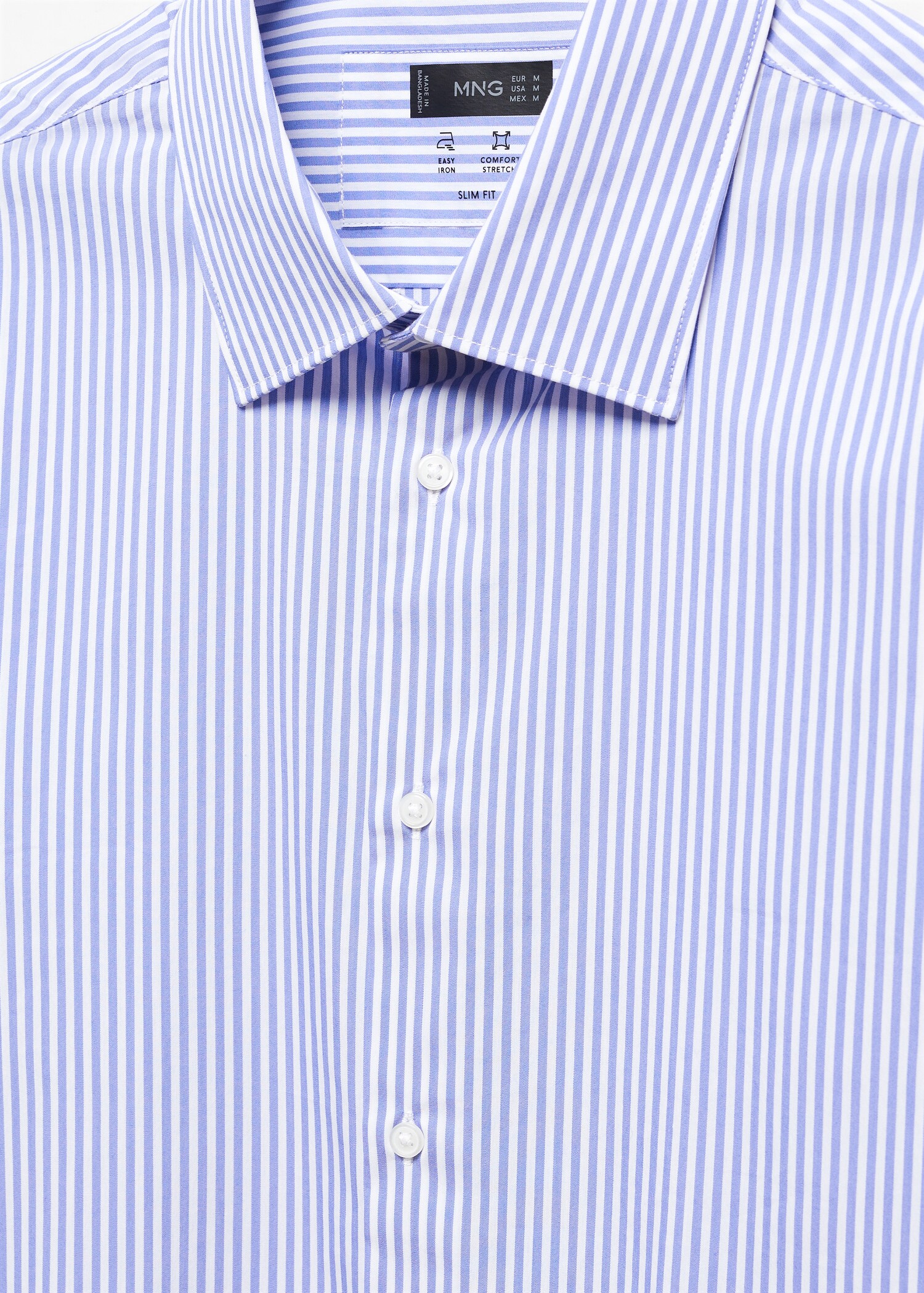 Camisa slim fit rayas tejido stretch - Detalle del artículo 8