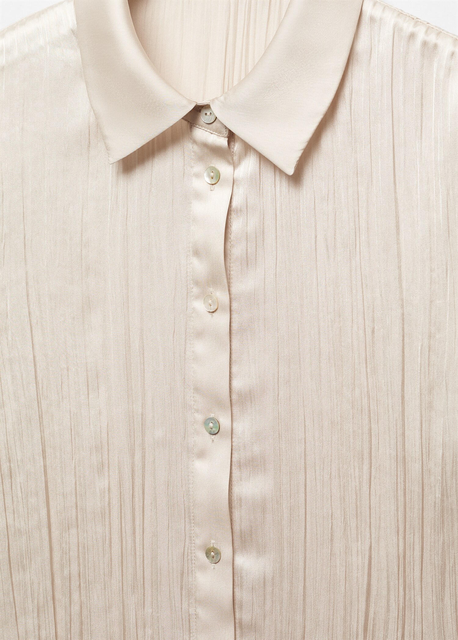 Satin pleated shirt - Details of the article 8