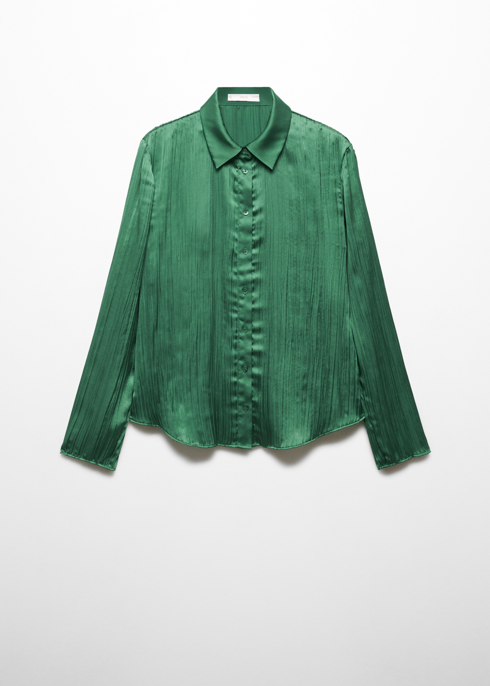 Satin pleated shirt - Article without model