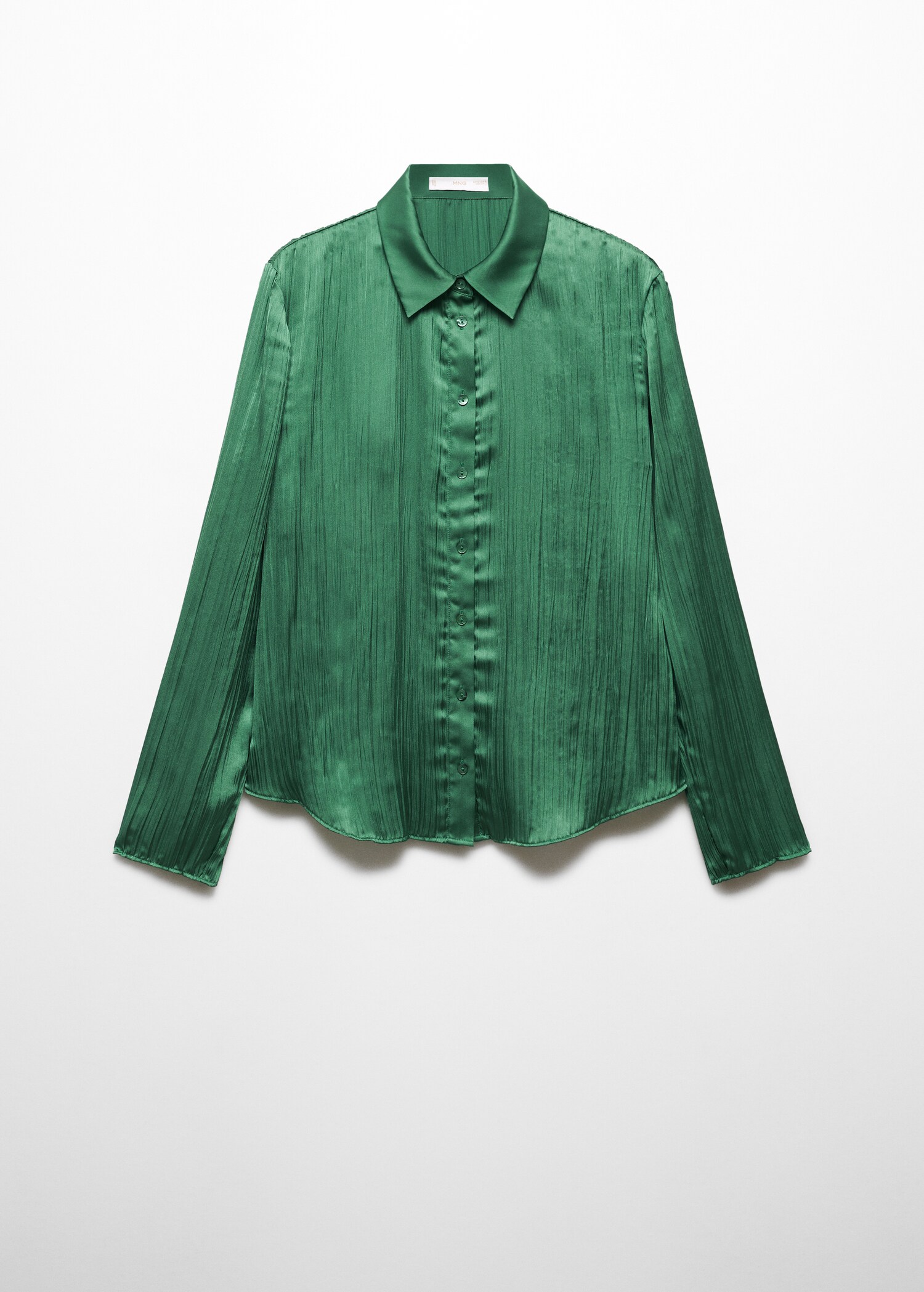 Satin pleated shirt - Article without model