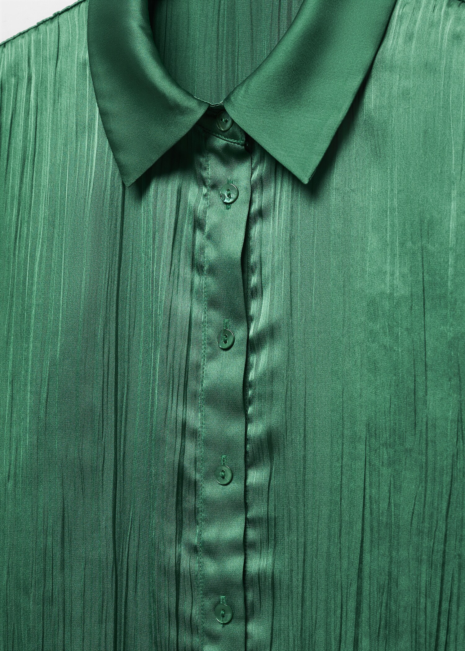 Satin pleated shirt - Details of the article 8