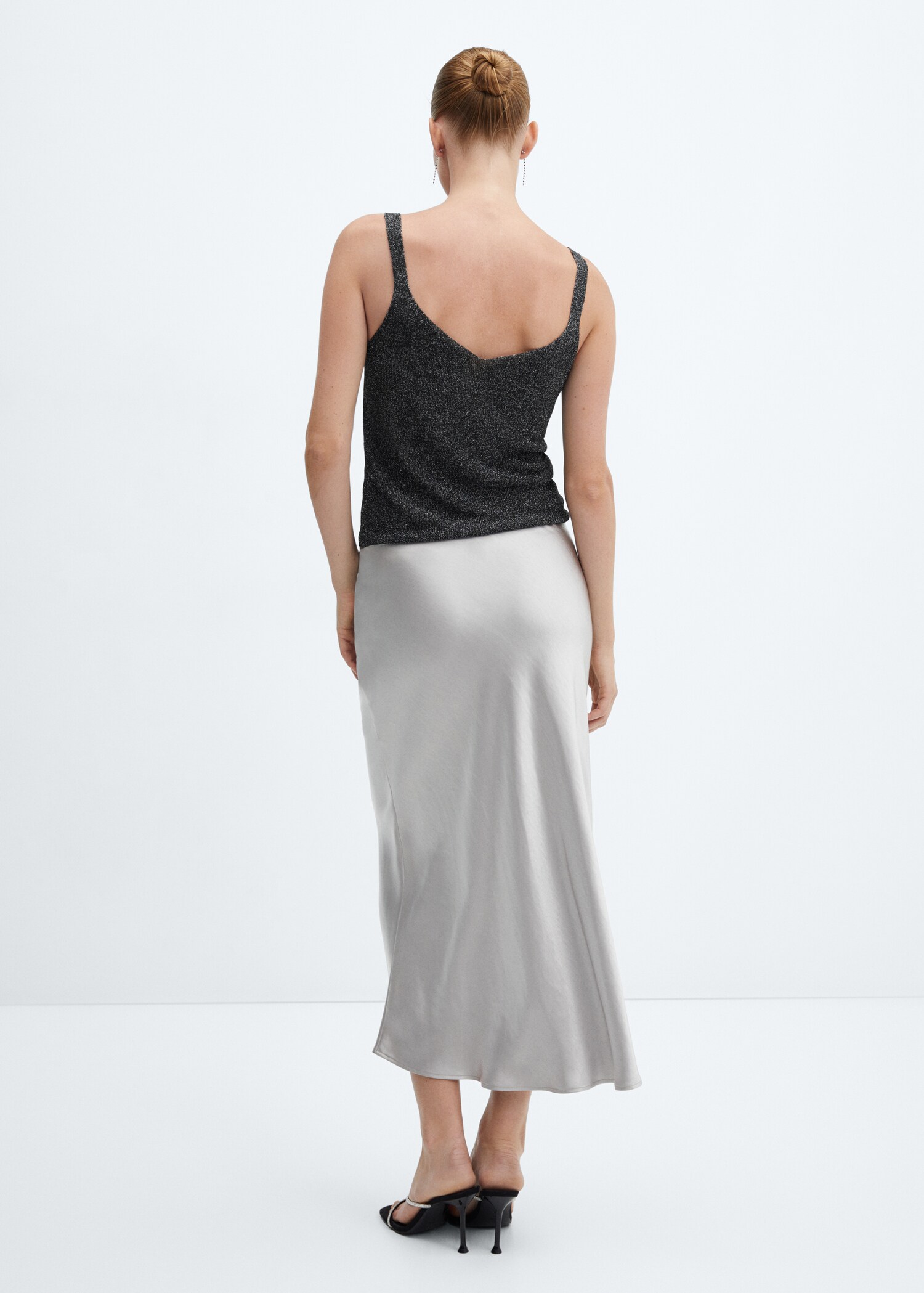 Stickad topp lurex - Artikelns baksida