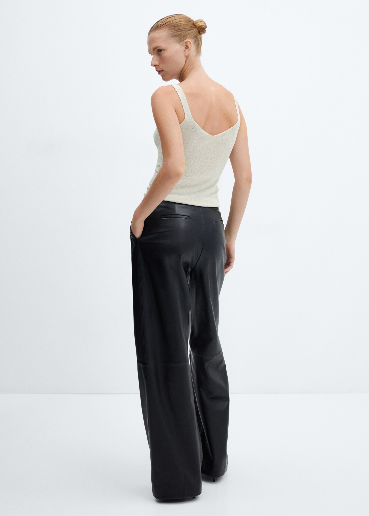Stickad topp lurex - Artikelns baksida