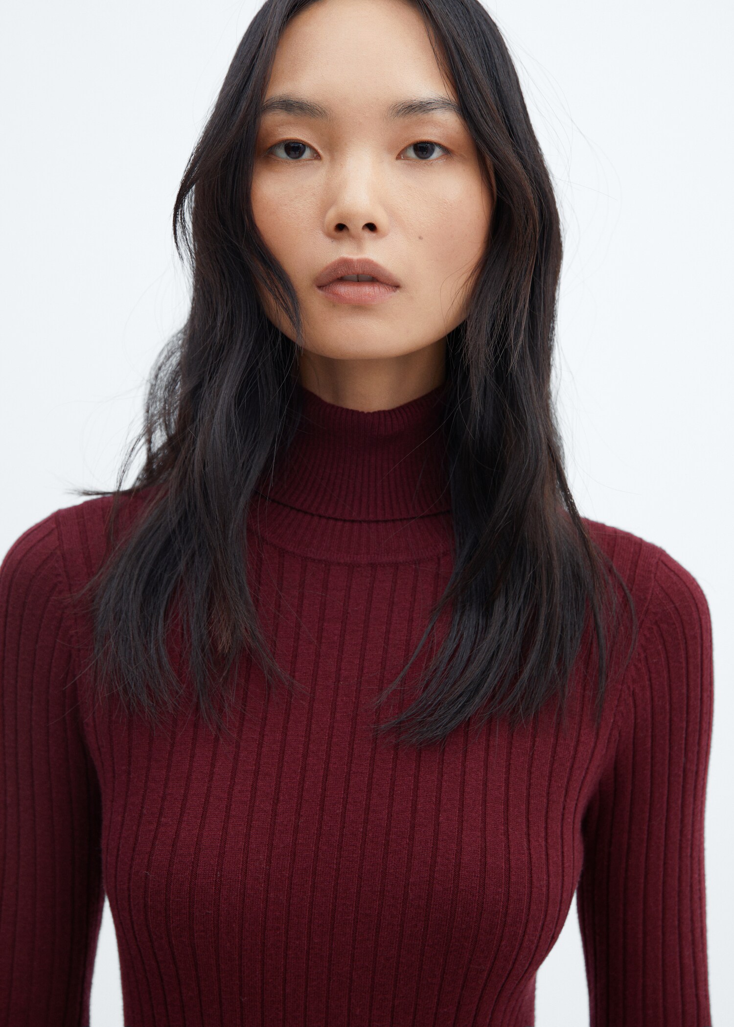 Fitted turtleneck dress - Details of the article 1