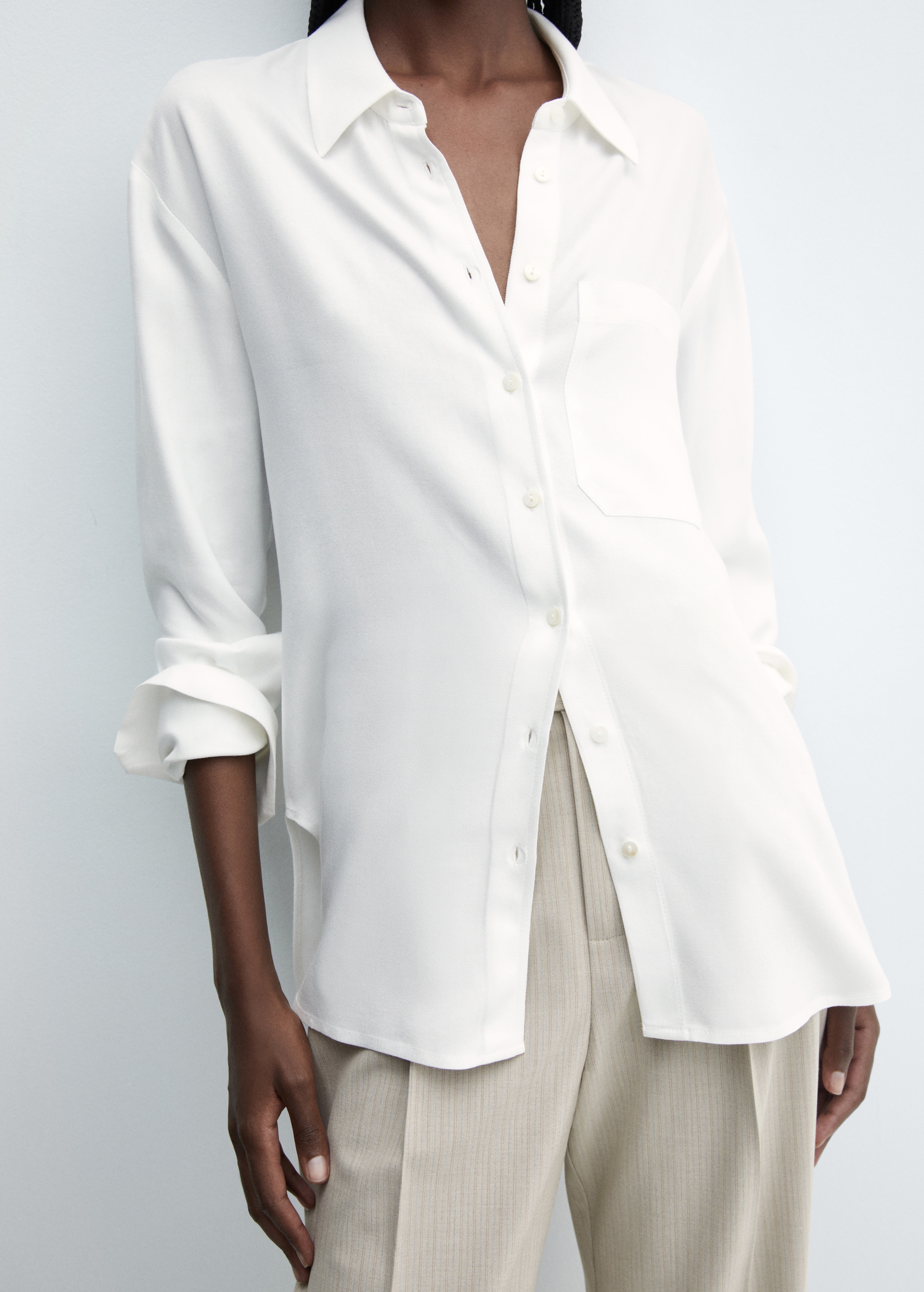 Mango Outlet Mango Camisa Blanca Mujer Mango Camisa Blanca Mujer