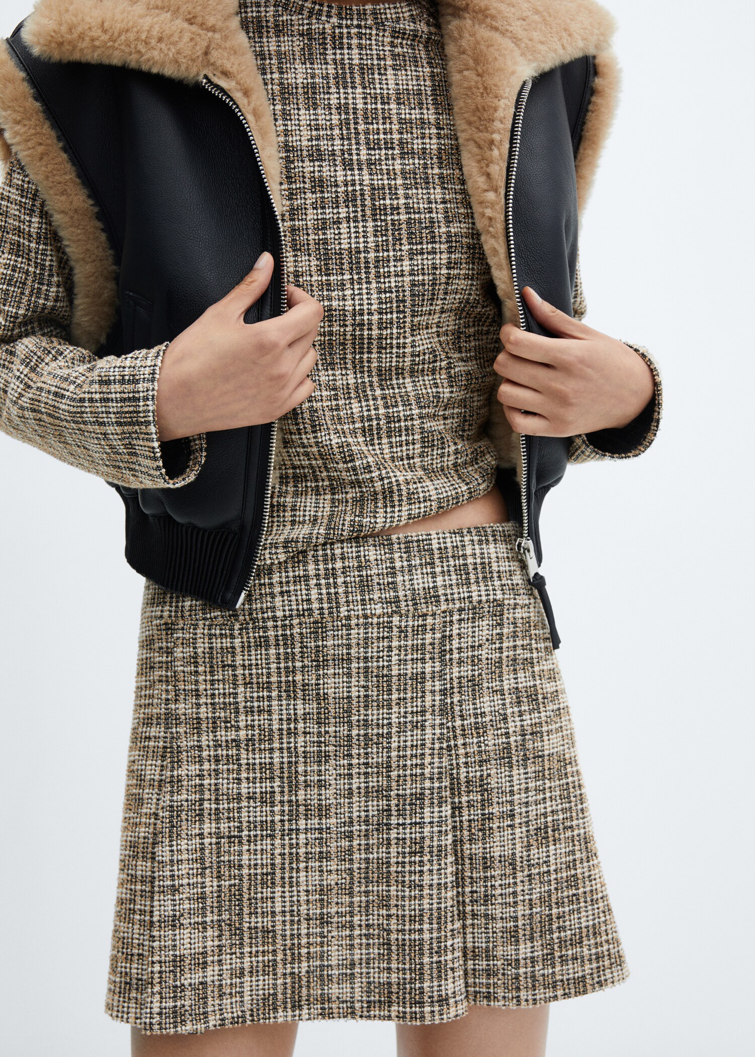 Marbled tweed skirt - Details of the article 1