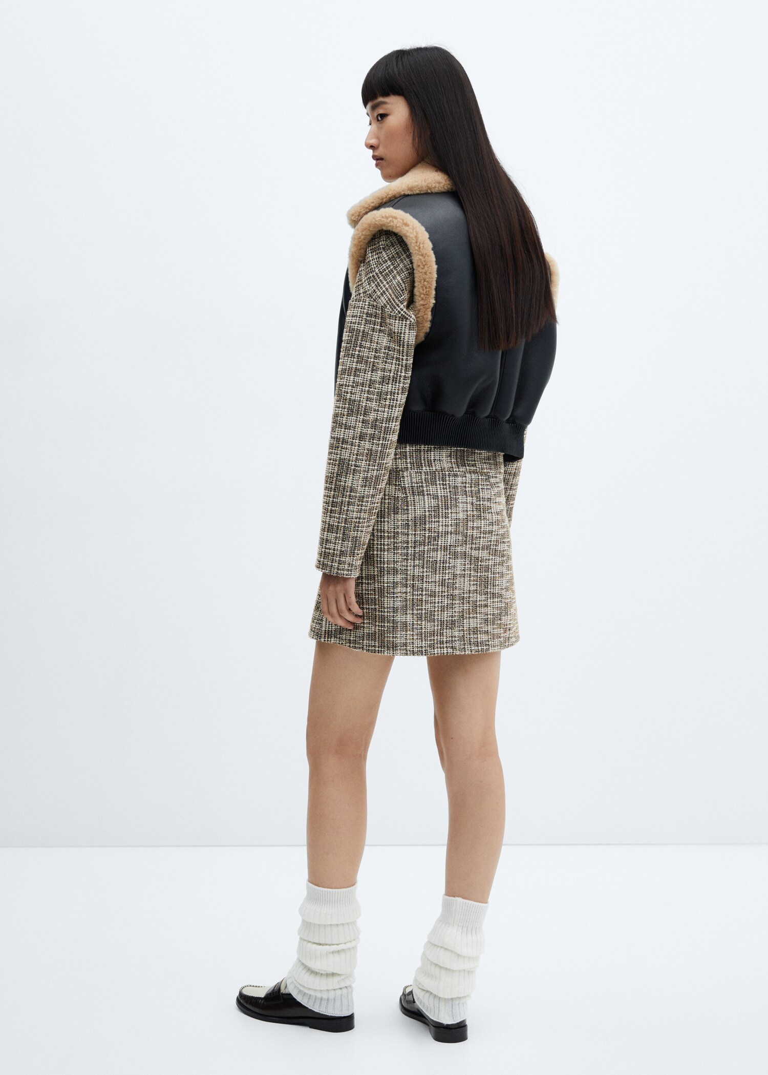 Marbled tweed skirt - Reverse of the article