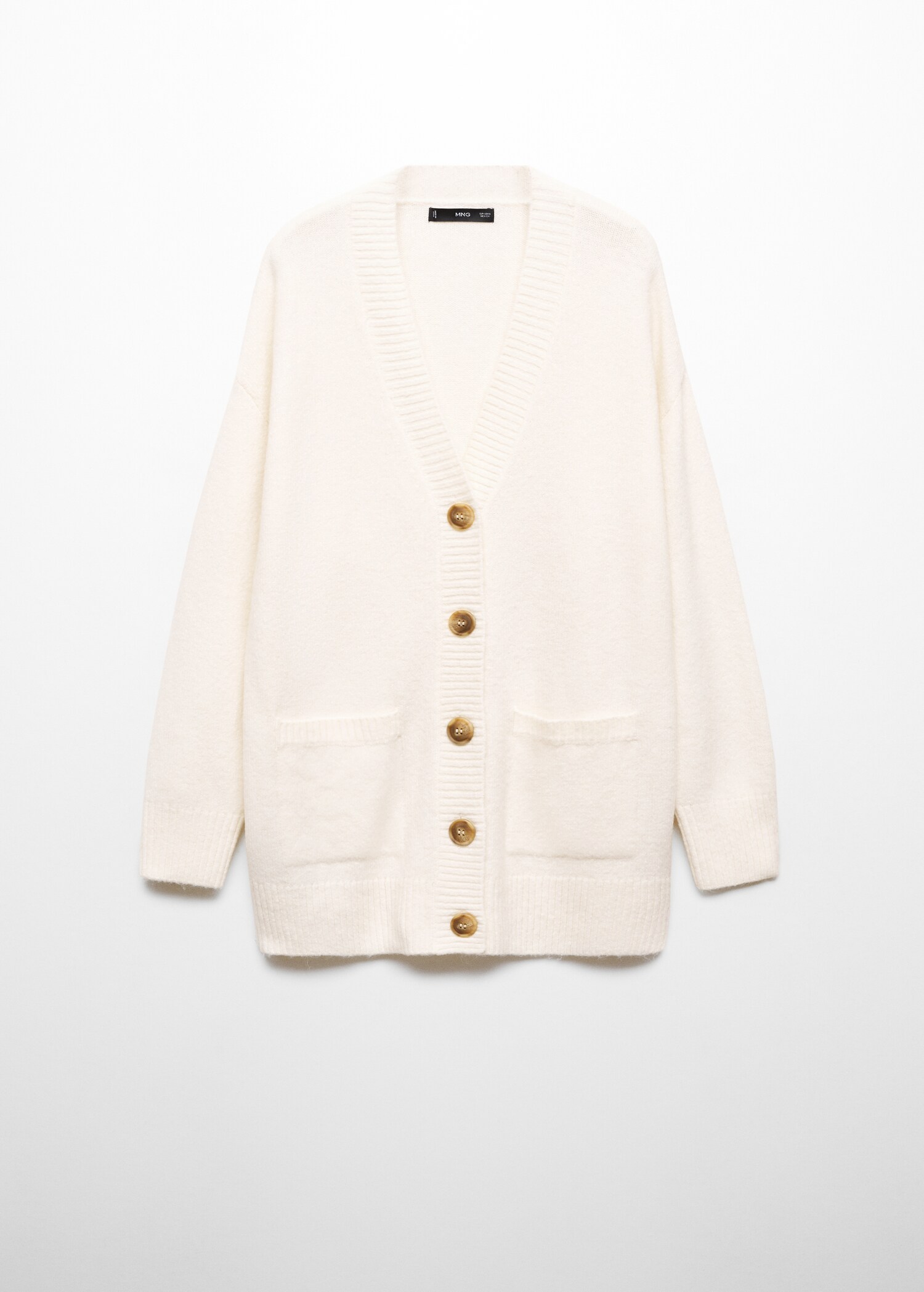 Oversized cardigan with buttons - Article without model