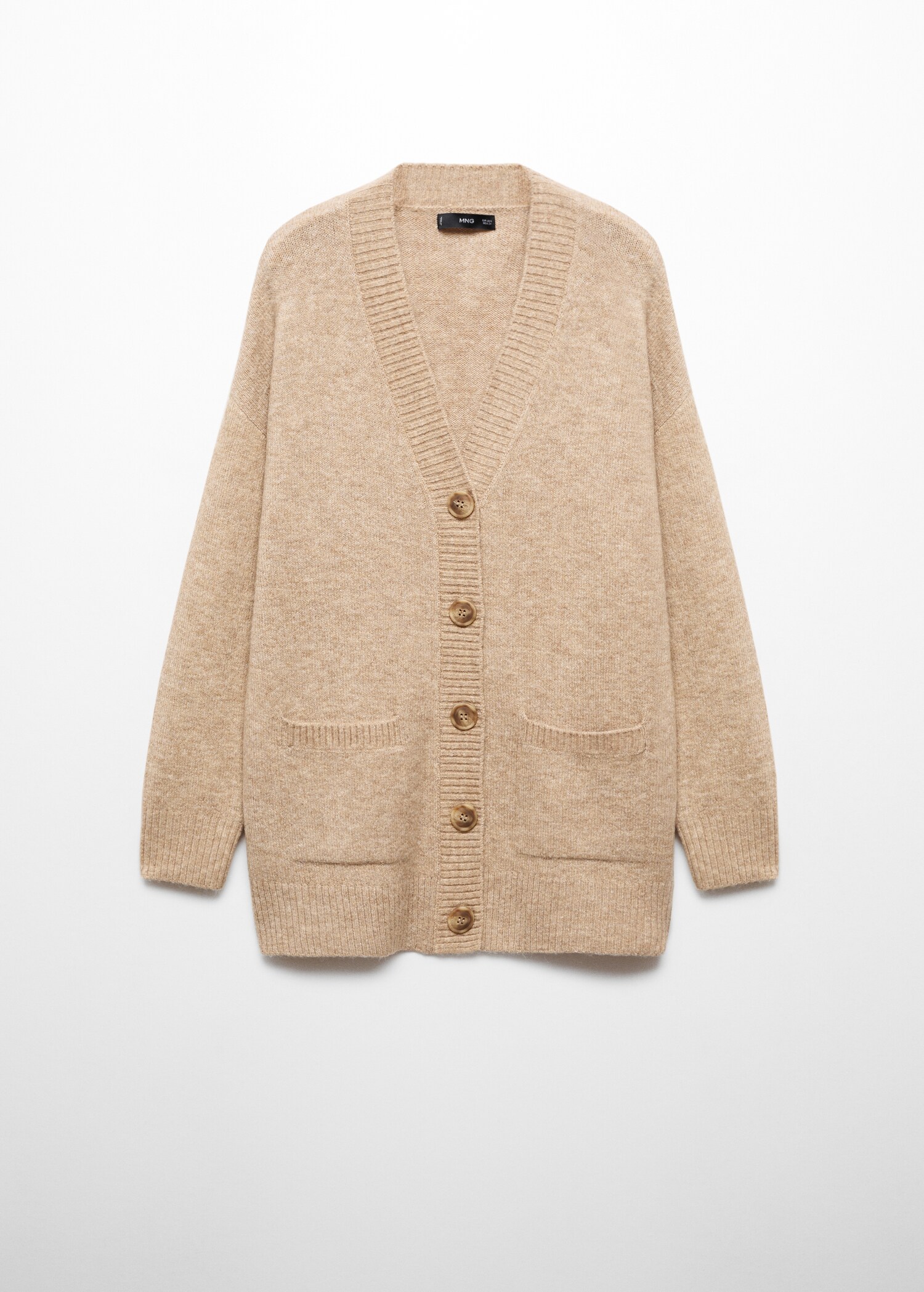 Oversized cardigan with buttons - Article without model