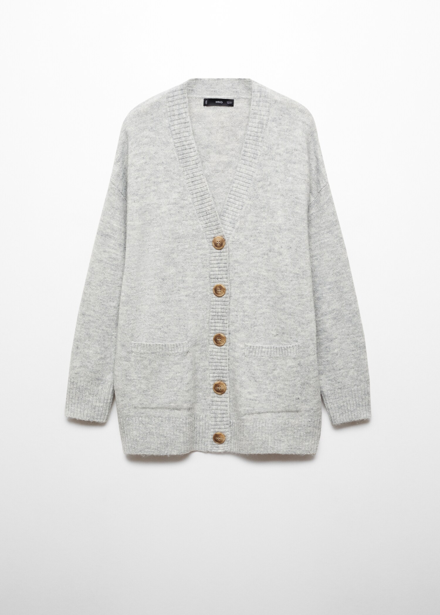 Oversized cardigan with buttons - Article without model