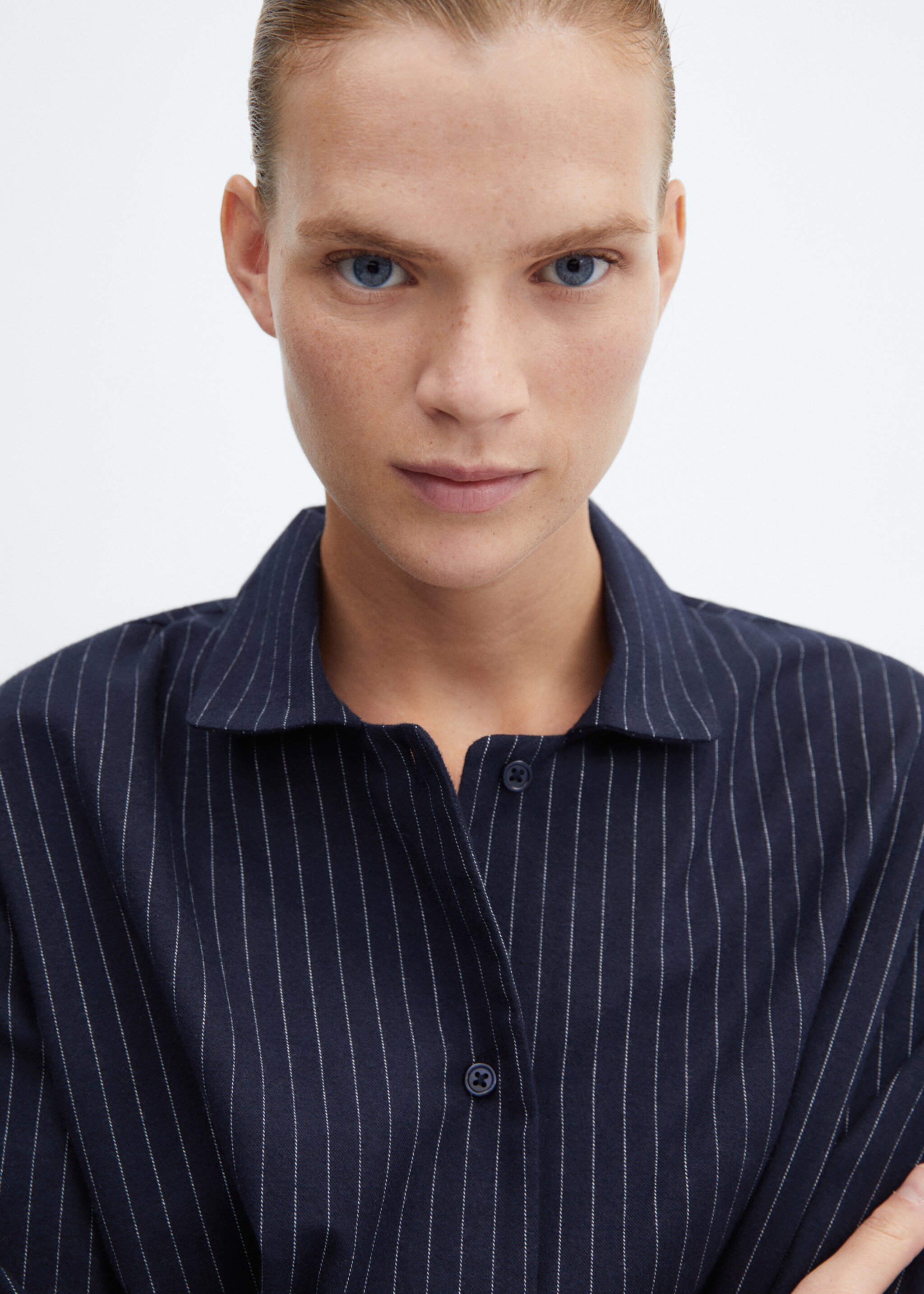 Striped pyjama shirt - Details of the article 1