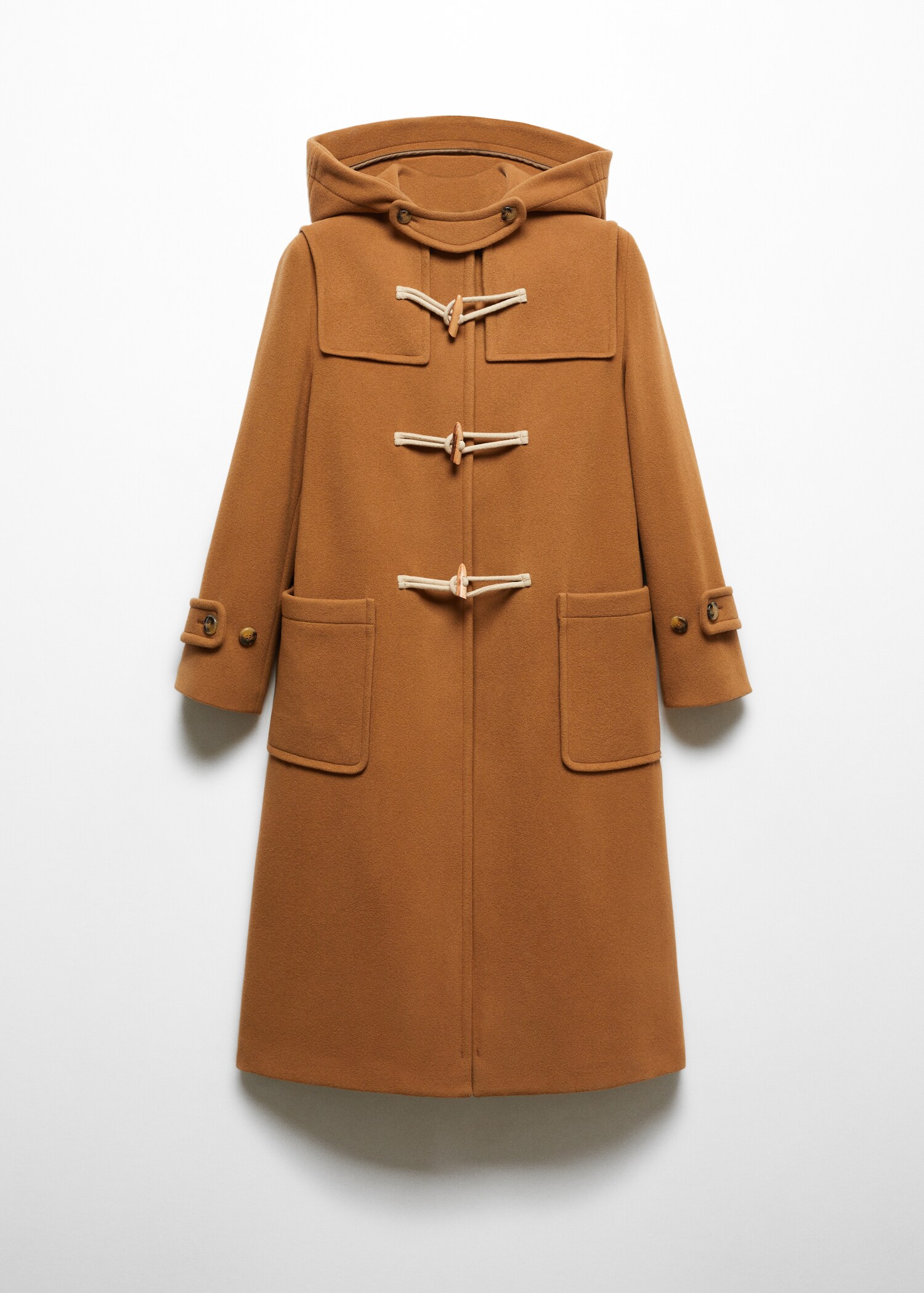 Vlněný kabát stylu duffle coat - Zboží bez modelu